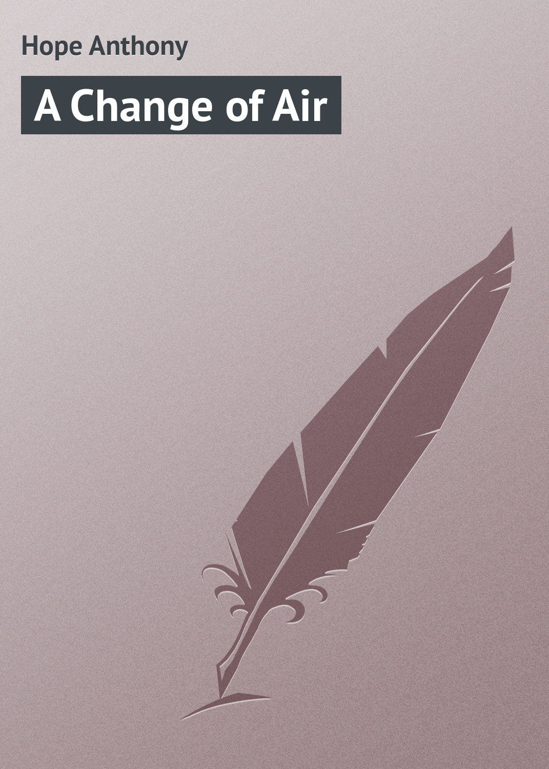 Обложка книги «A Change of Air»