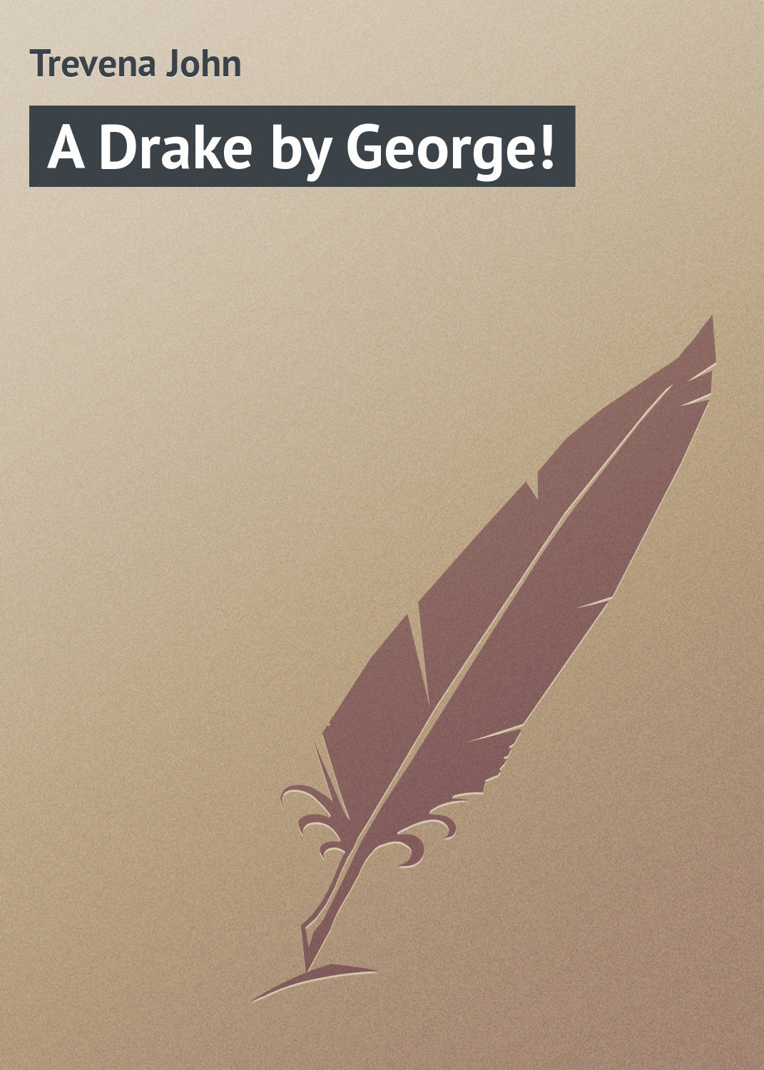 Обложка книги «A Drake by George!»