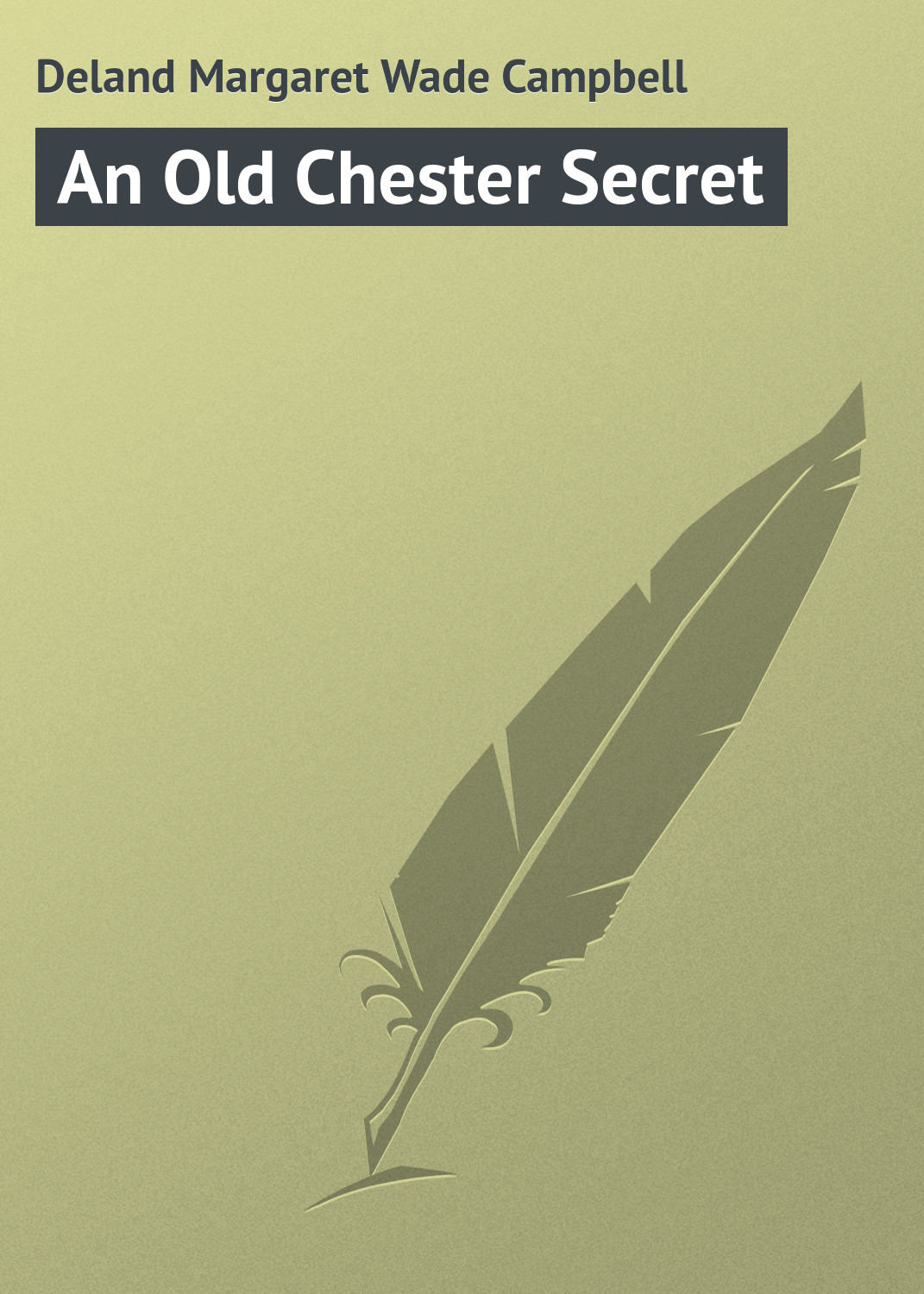 Обложка книги «An Old Chester Secret»