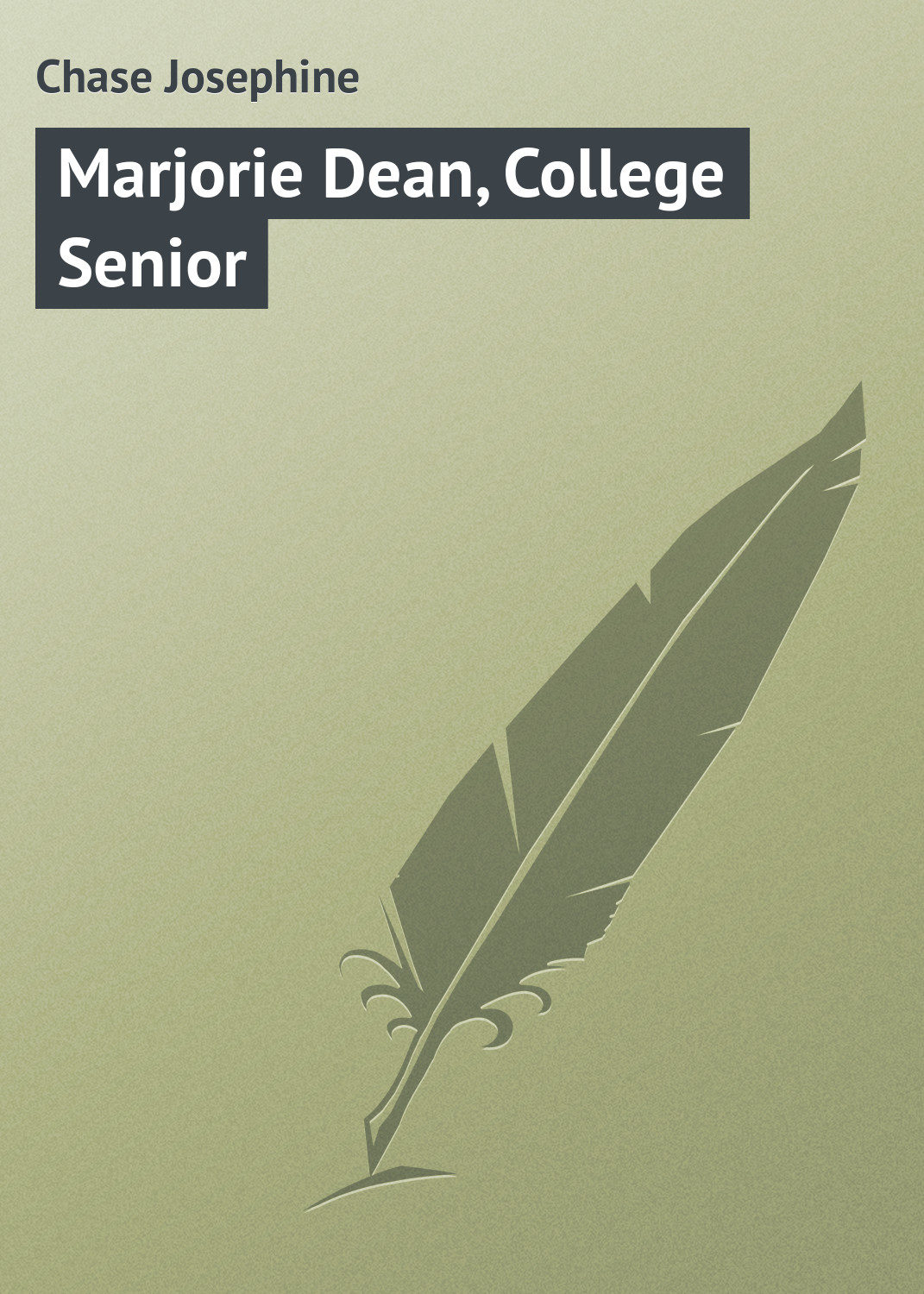 Обложка книги «Marjorie Dean, College Senior»