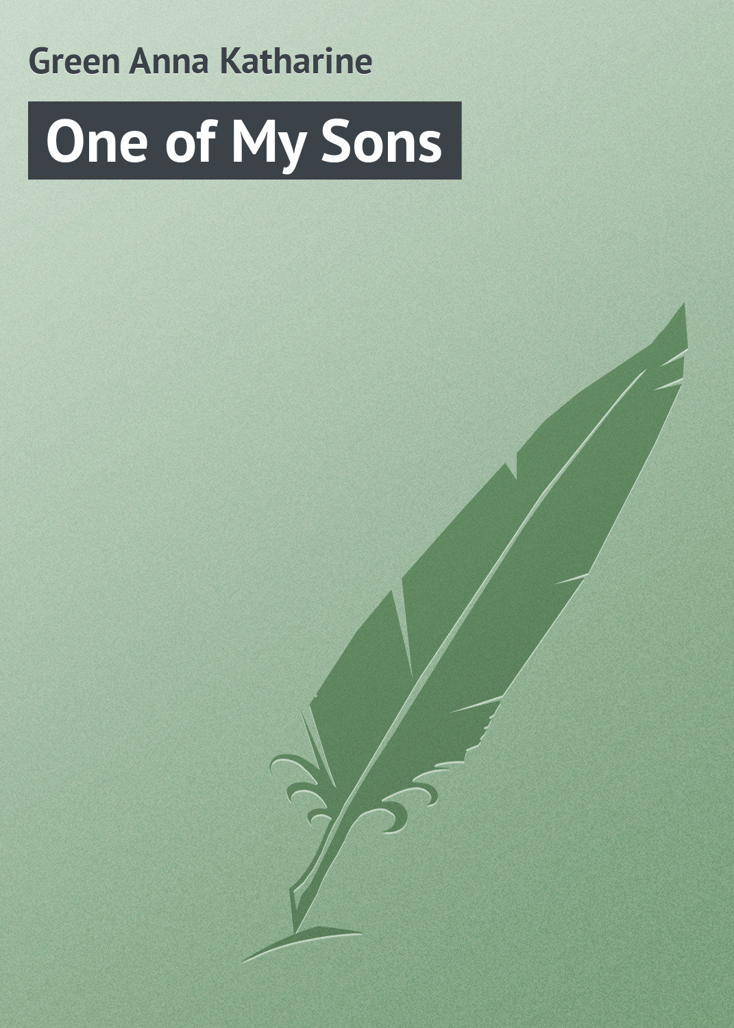 Обложка книги «One of My Sons»