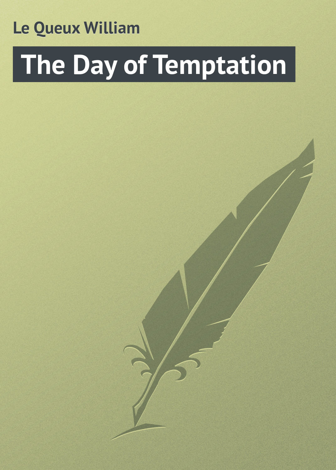 Обложка книги «The Day of Temptation»