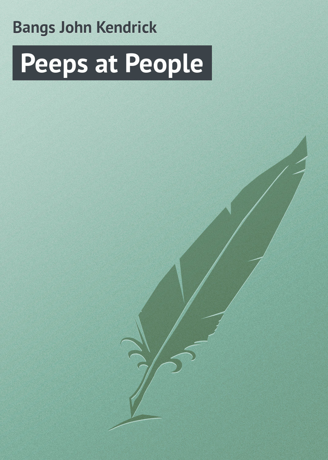 Обложка книги «Peeps at People»