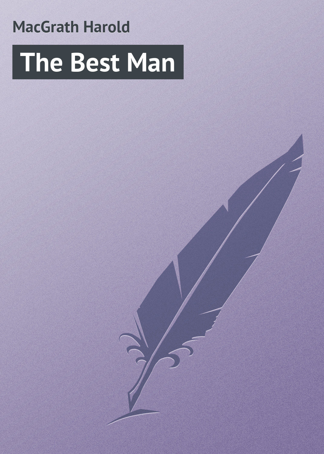 Обложка книги «The Best Man»