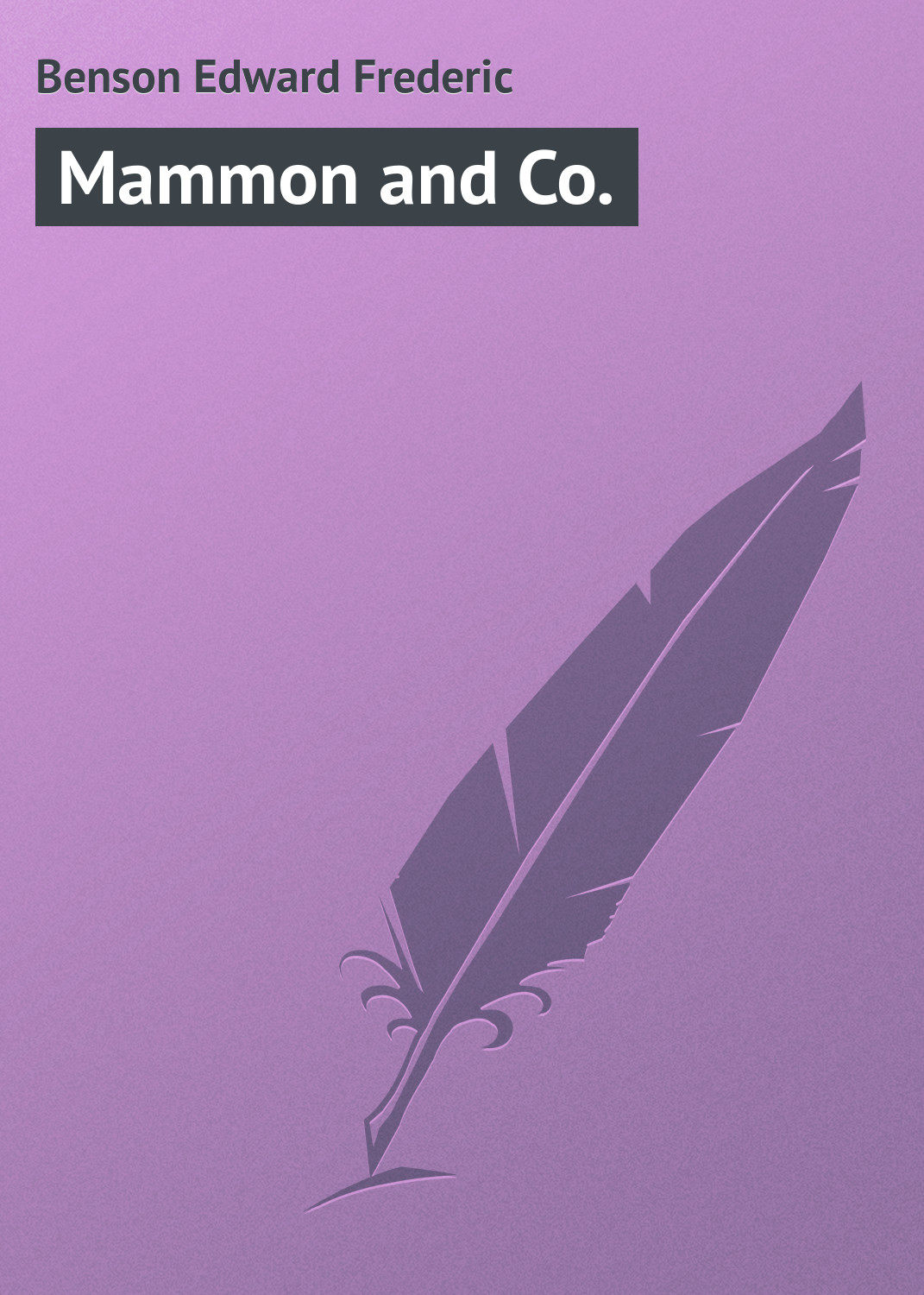 Обложка книги «Mammon and Co.»