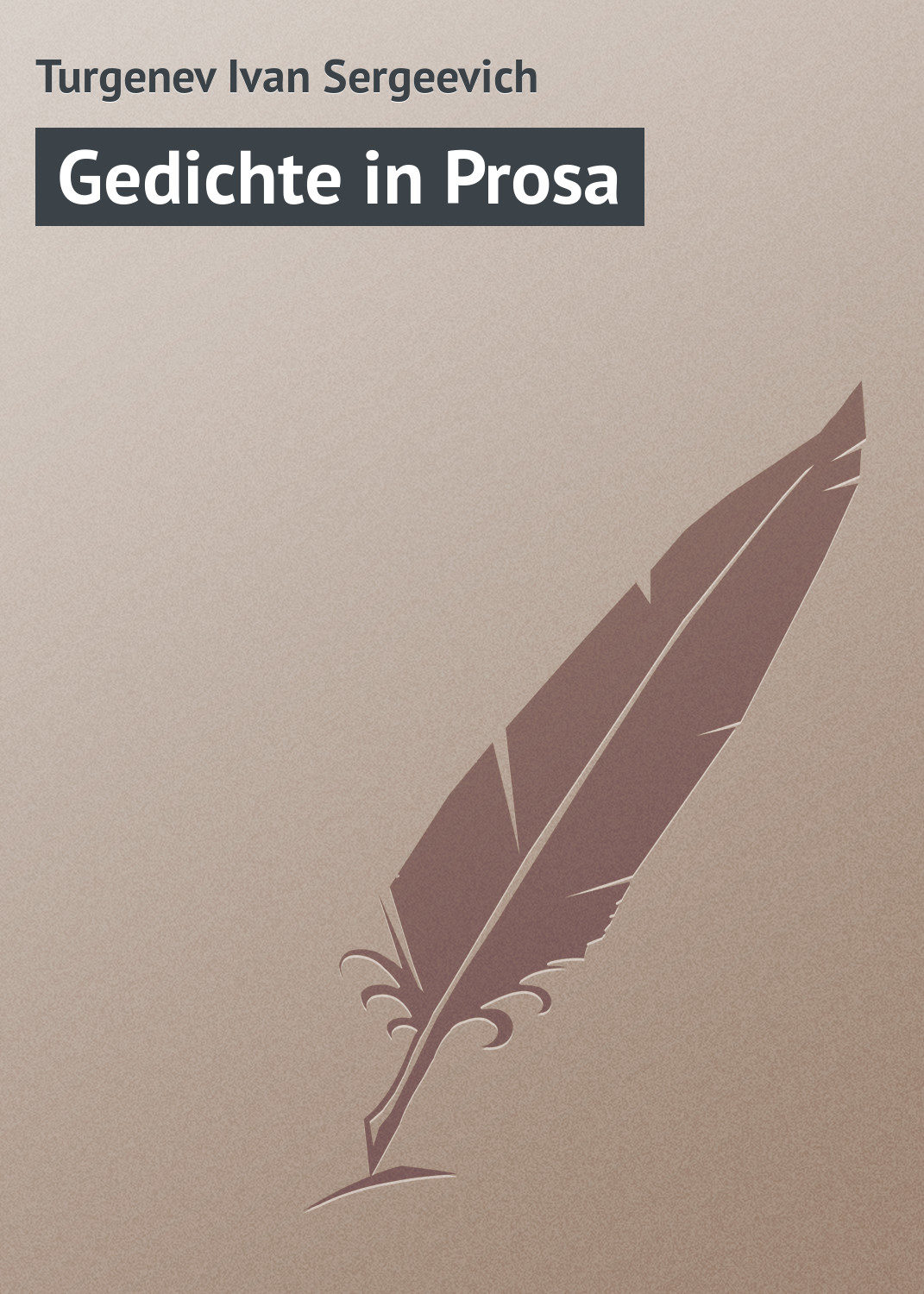 Обложка книги «Gedichte in Prosa»