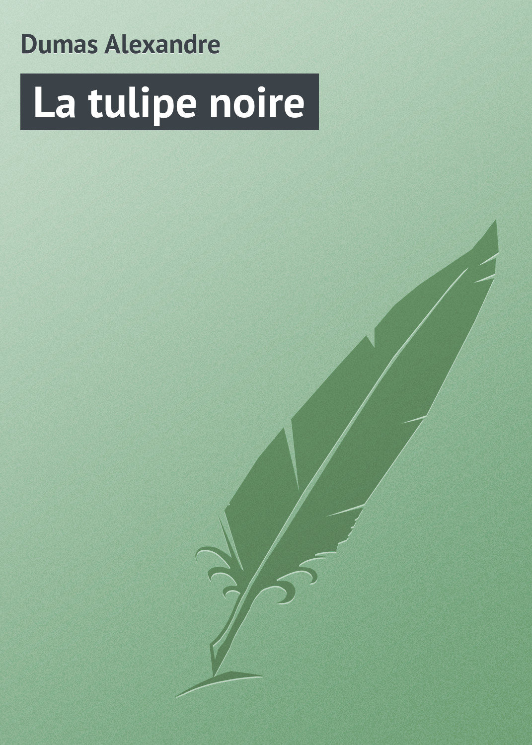 Обложка книги «La tulipe noire»