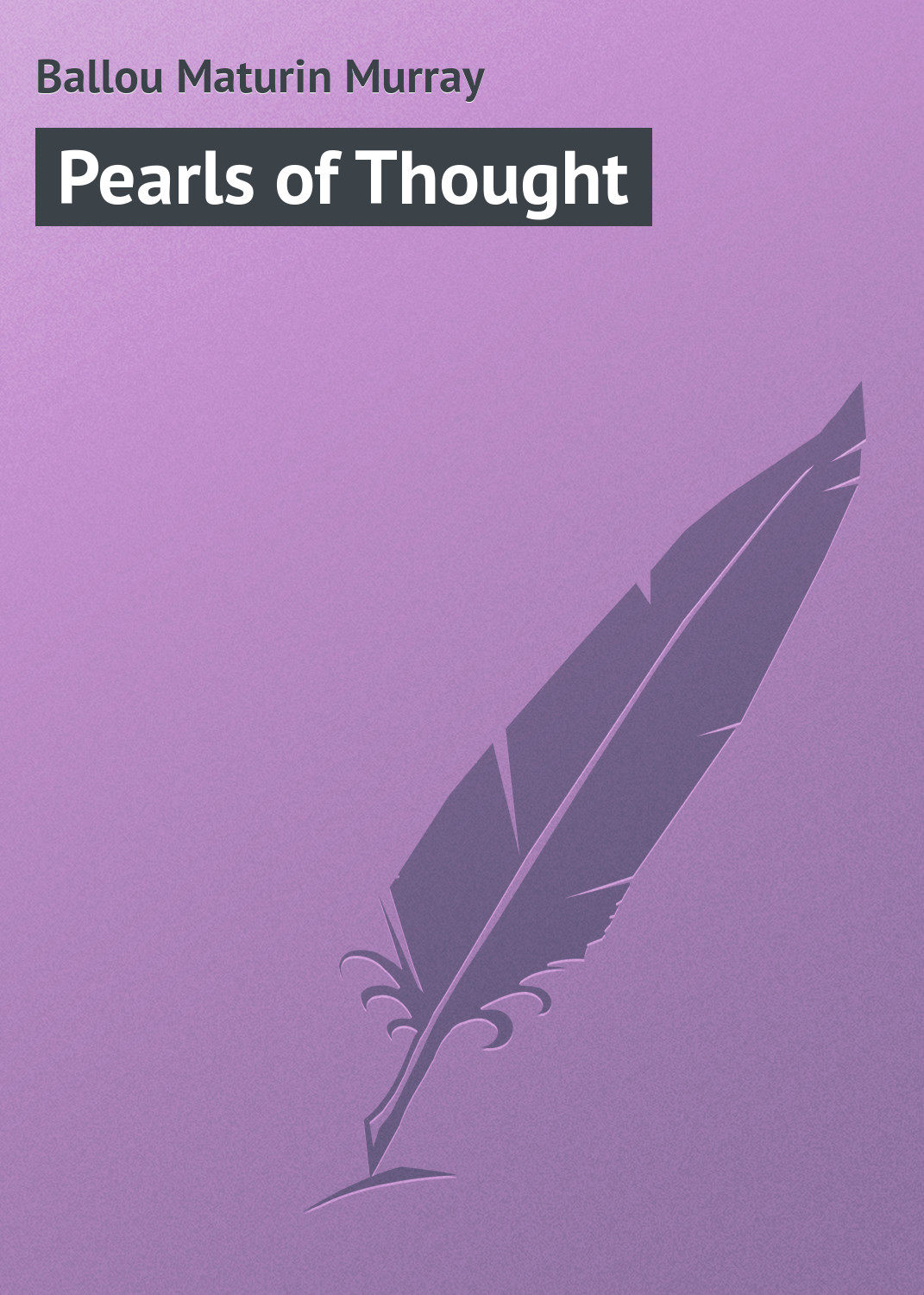 Обложка книги «Pearls of Thought»