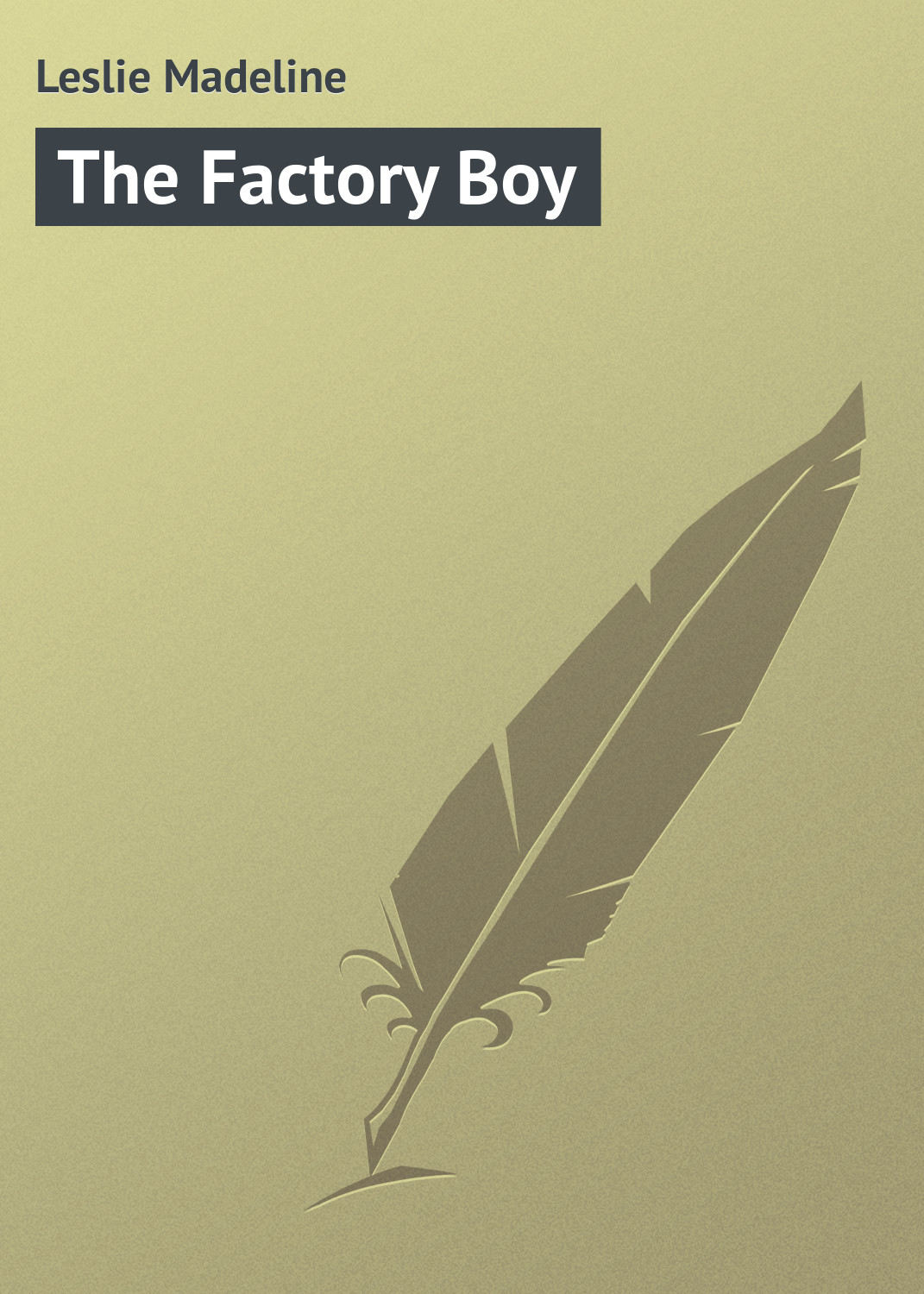Обложка книги «The Factory Boy»