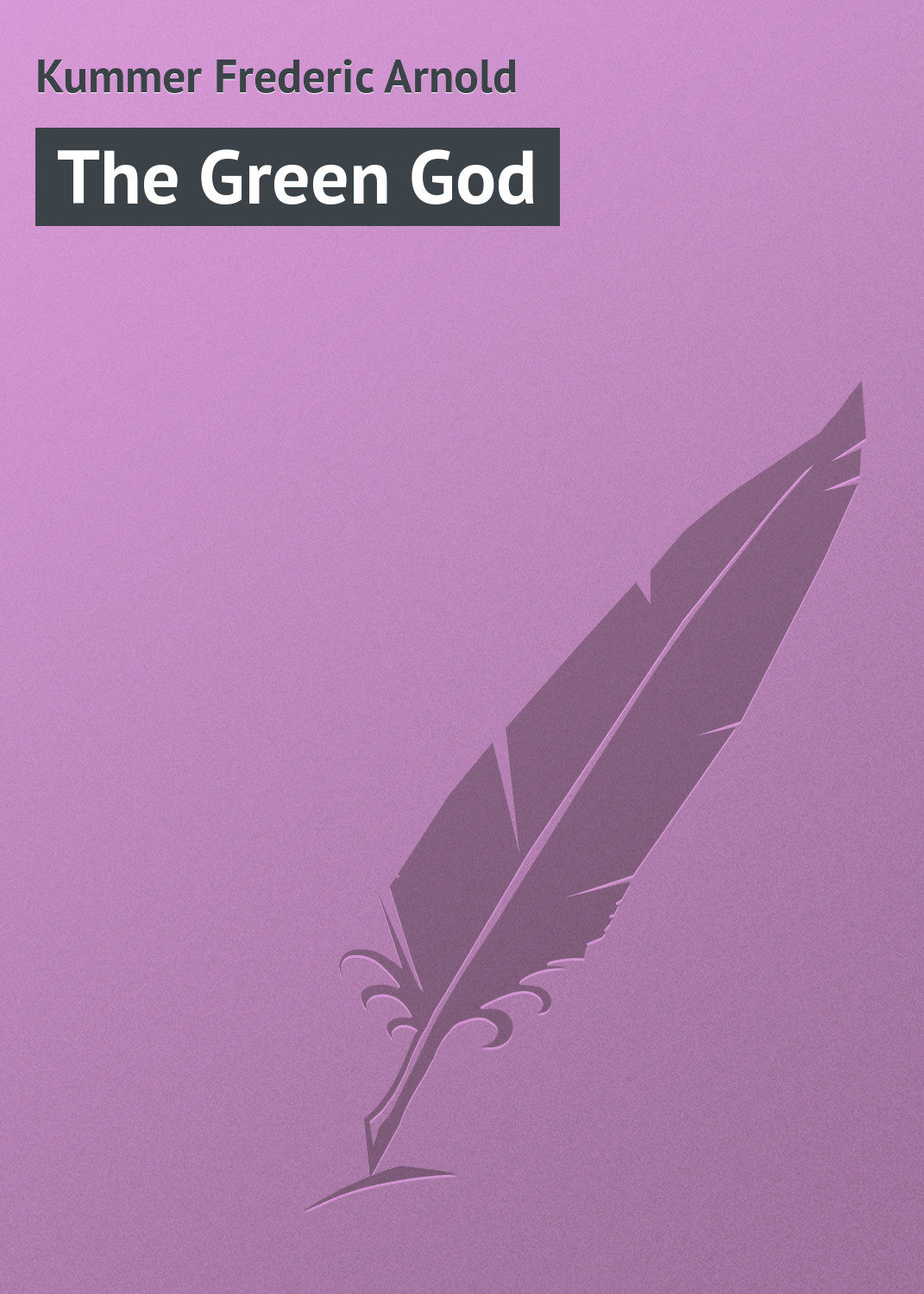 Обложка книги «The Green God»