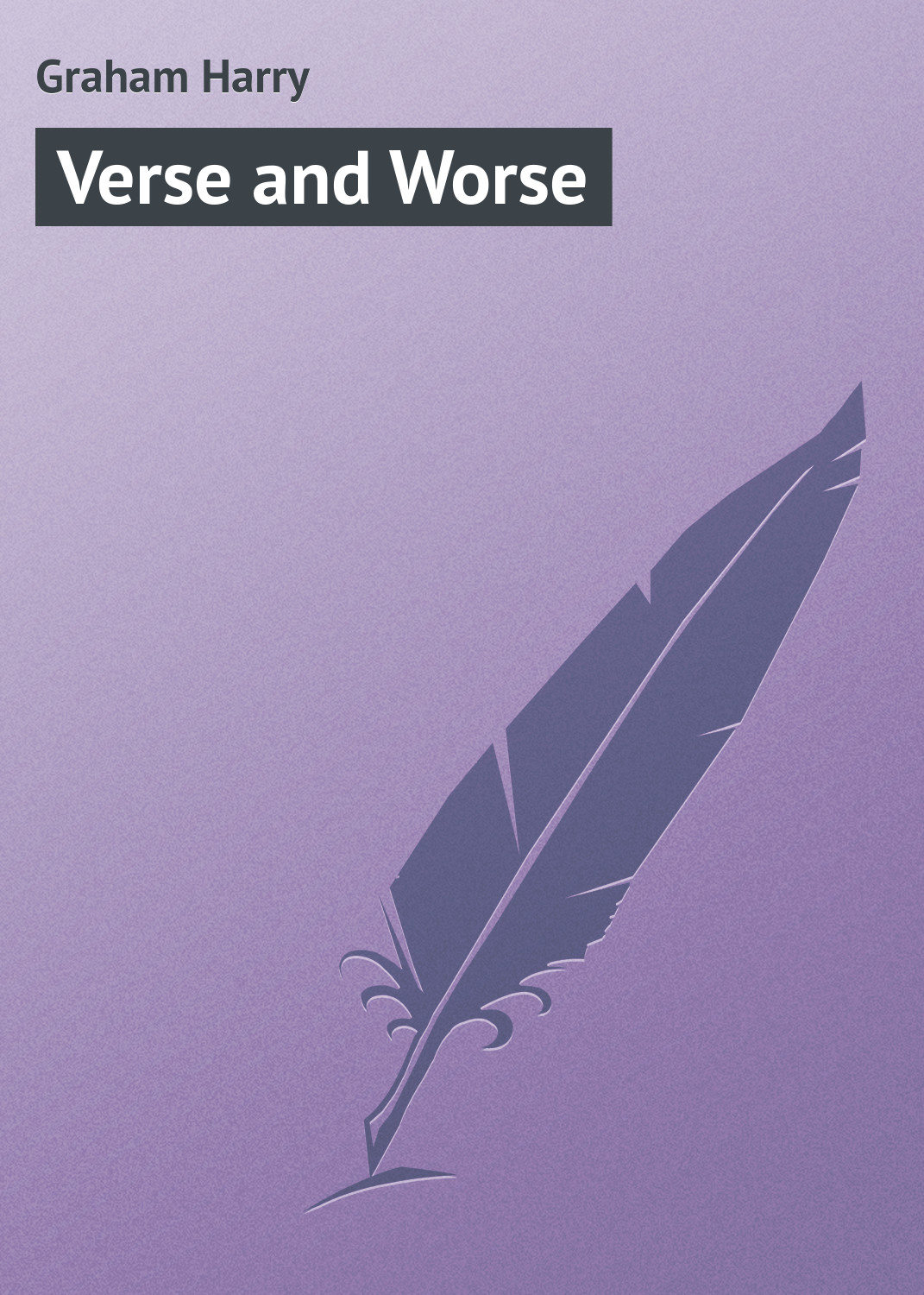 Обложка книги «Verse and Worse»