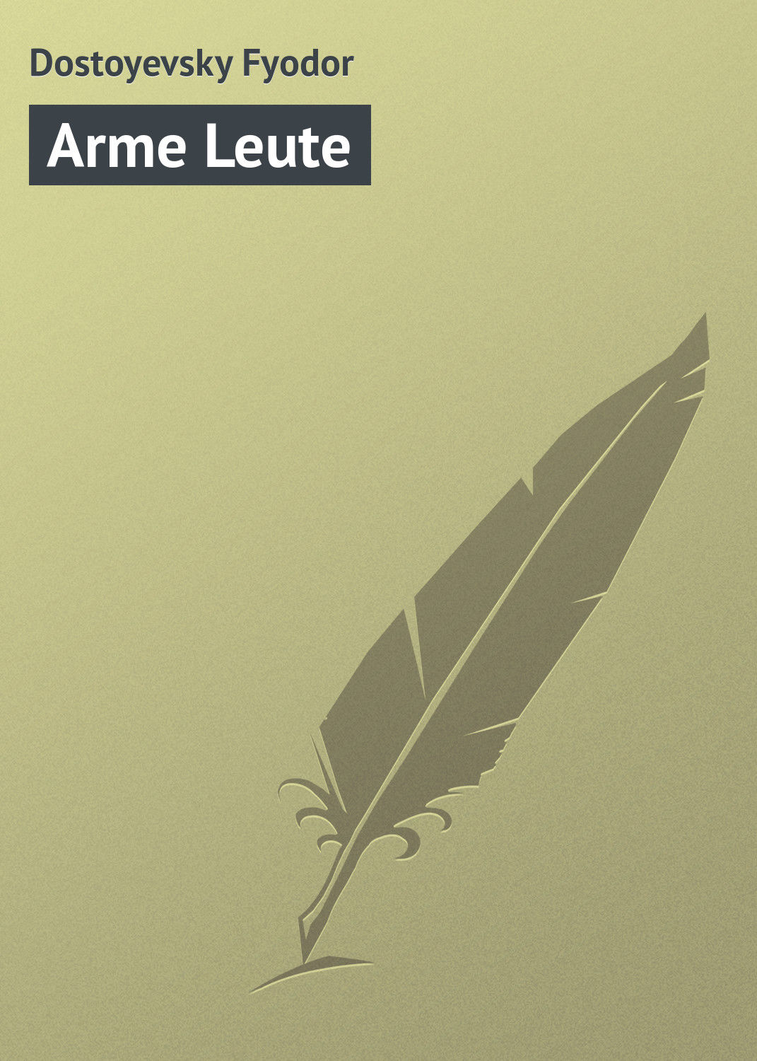 Обложка книги «Arme Leute»