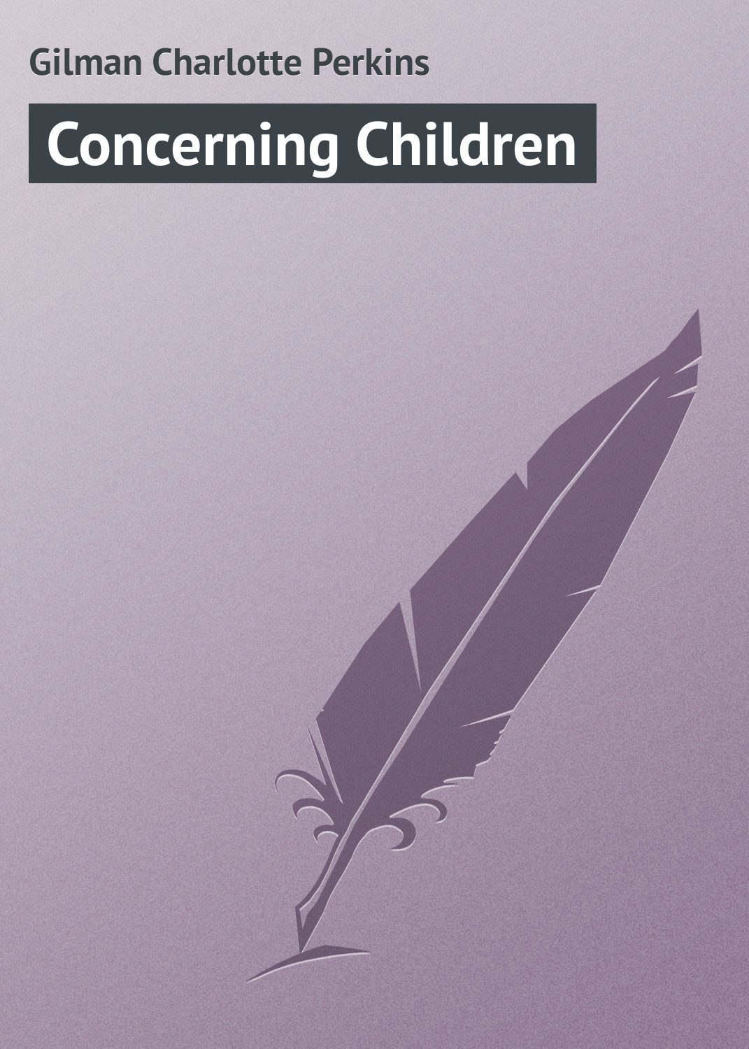 Обложка книги «Concerning Children»