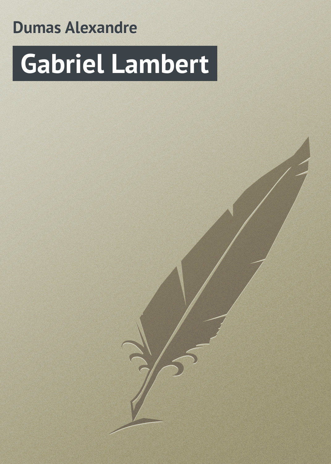 Обложка книги «Gabriel Lambert»