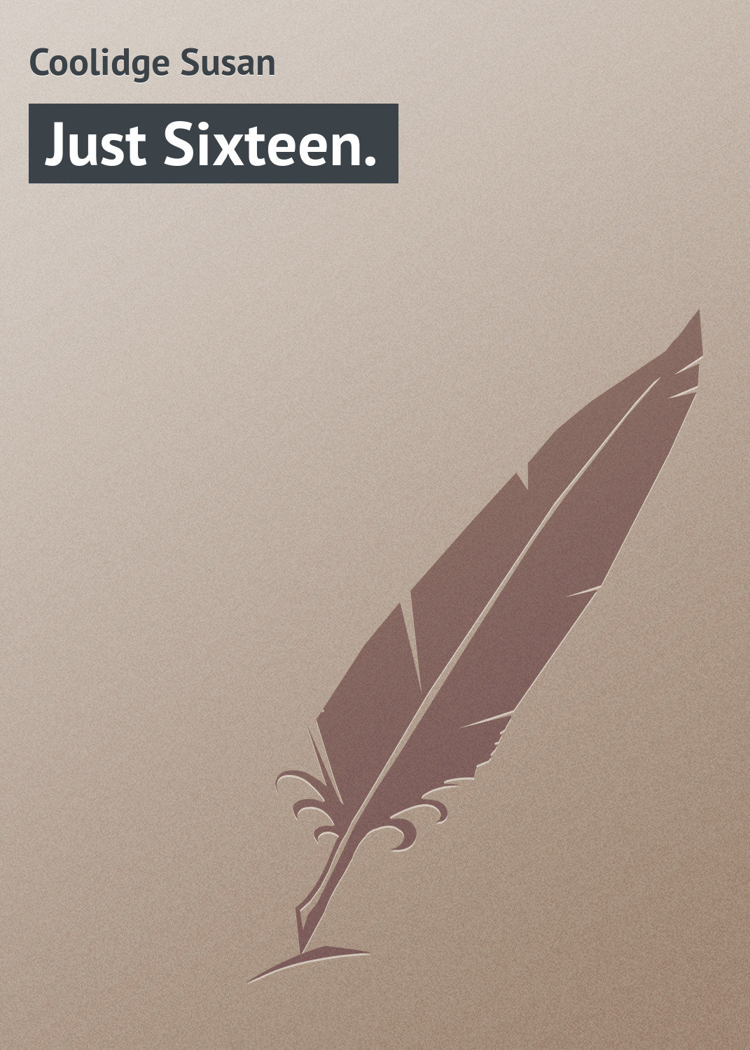 Обложка книги «Just Sixteen.»