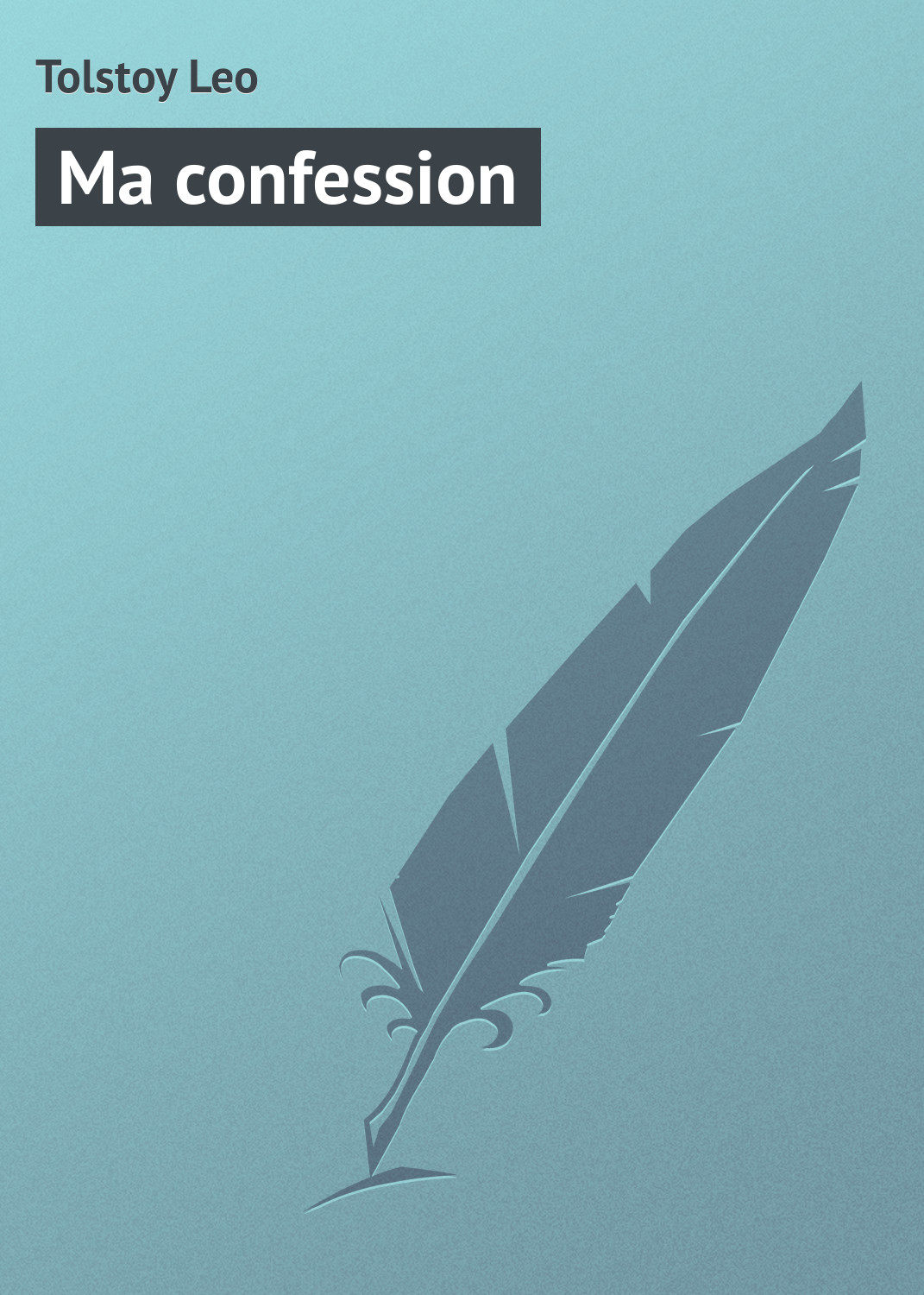 Обложка книги «Ma confession»