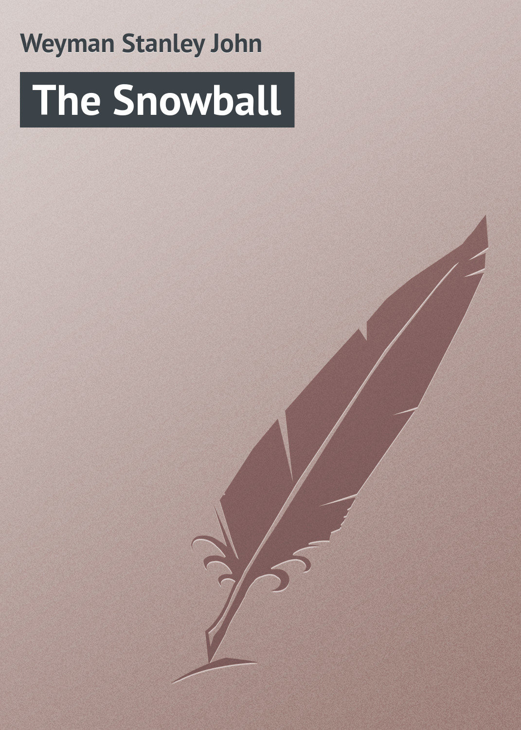 Обложка книги «The Snowball»
