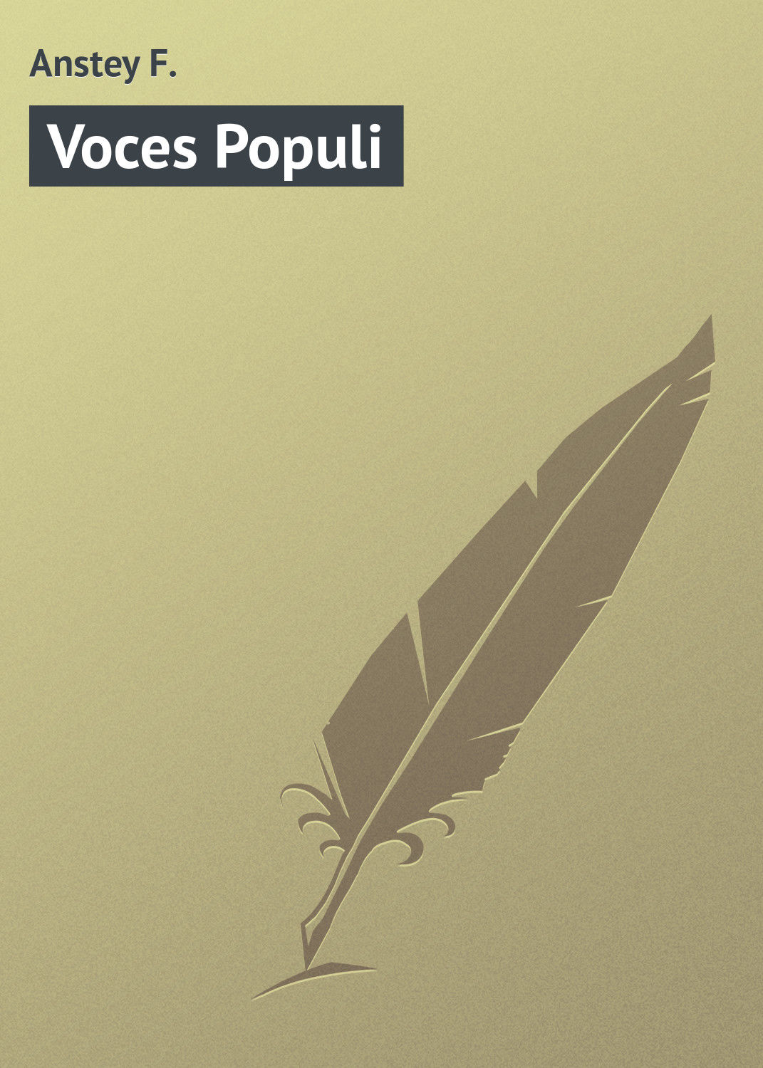 Обложка книги «Voces Populi»