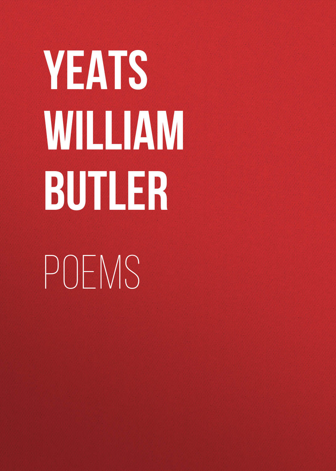 Обложка книги «Poems»