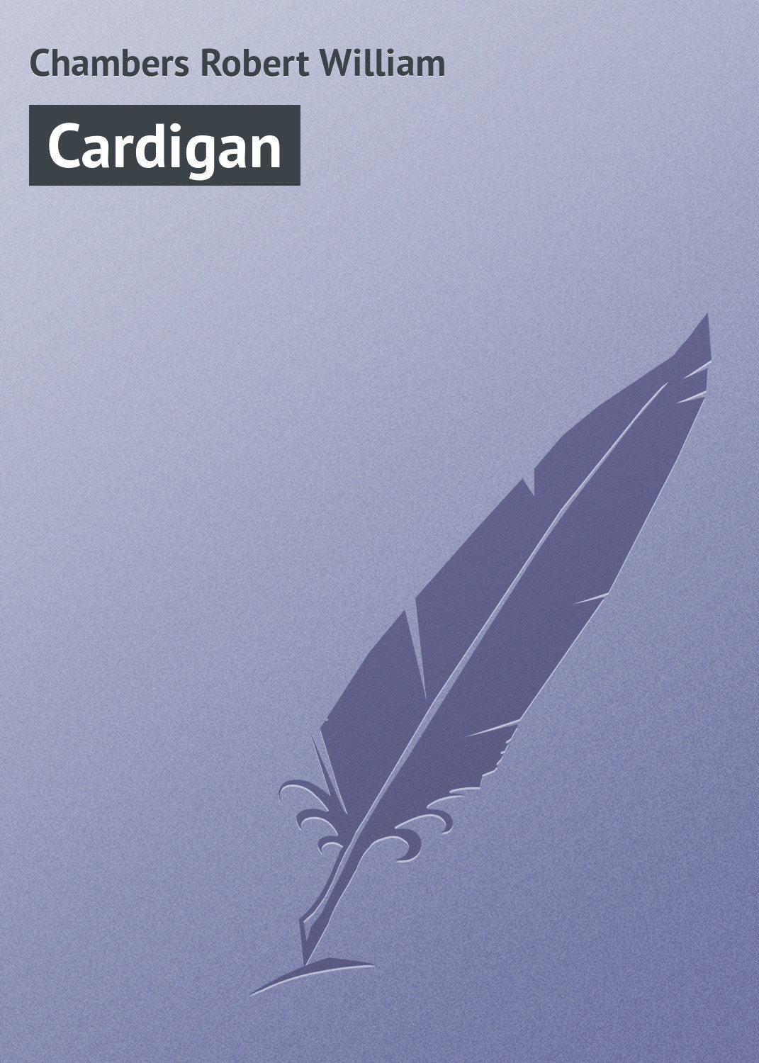 Обложка книги «Cardigan»