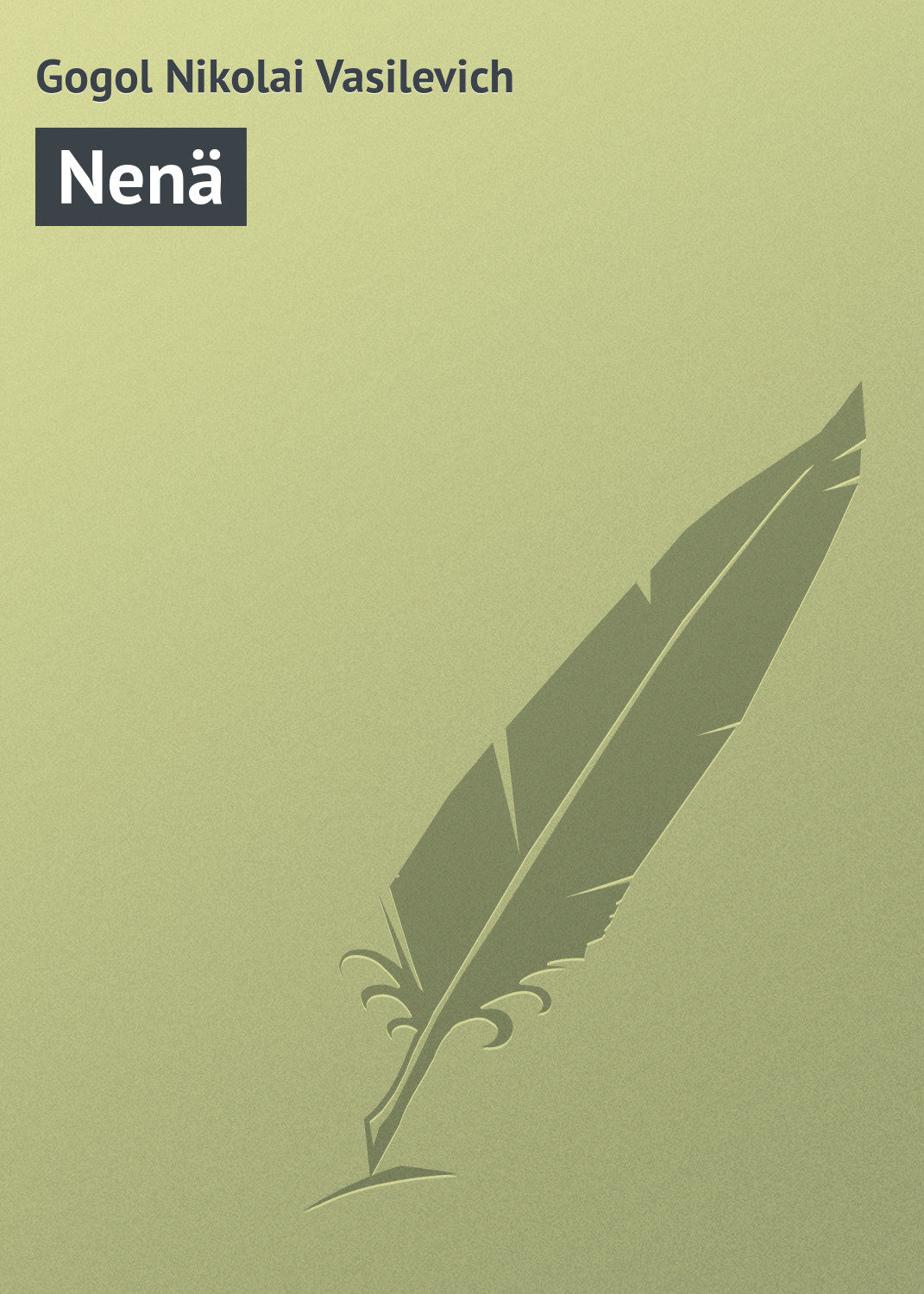 Обложка книги «Nenä»