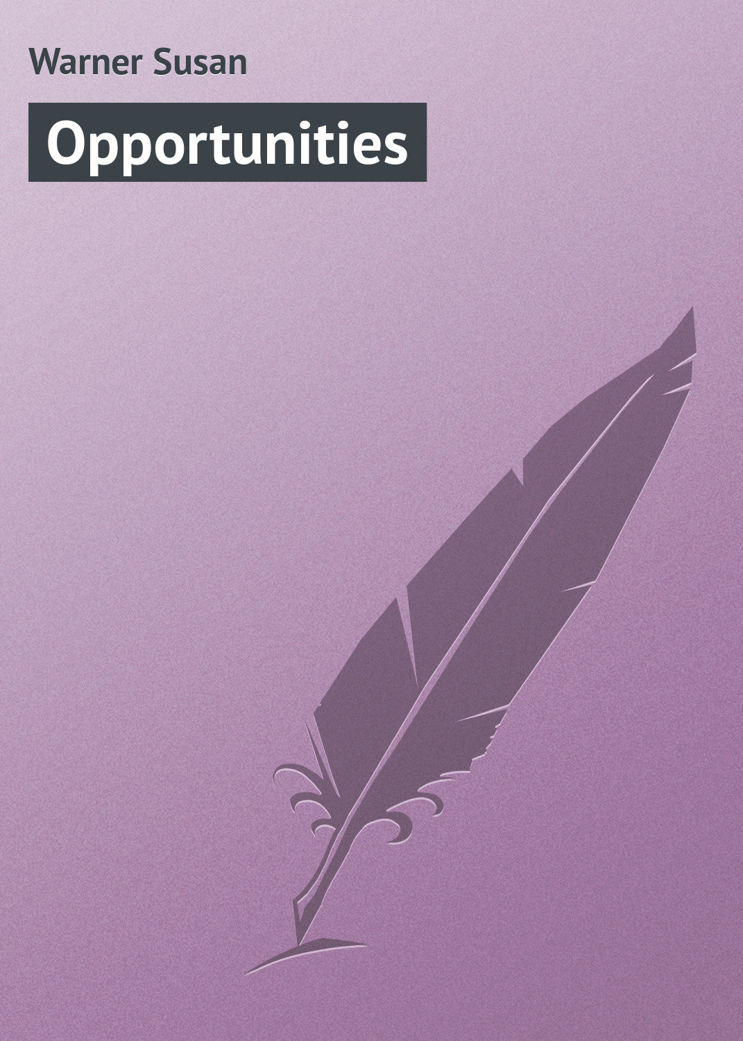 Обложка книги «Opportunities»