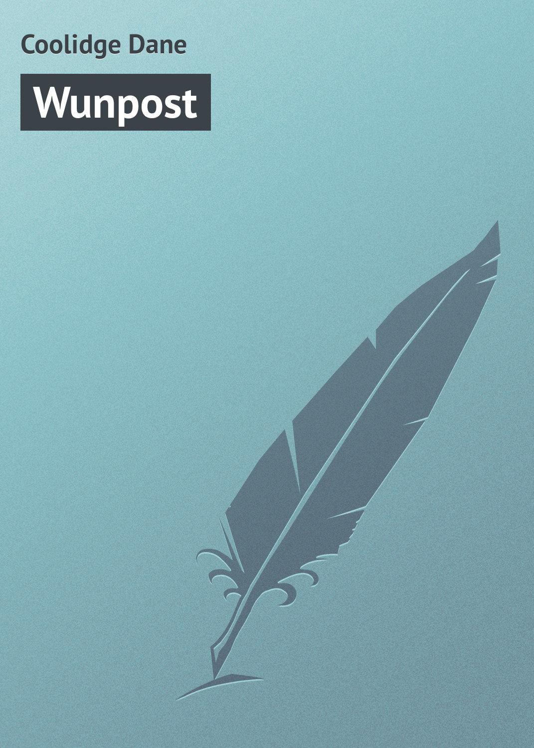 Обложка книги «Wunpost»