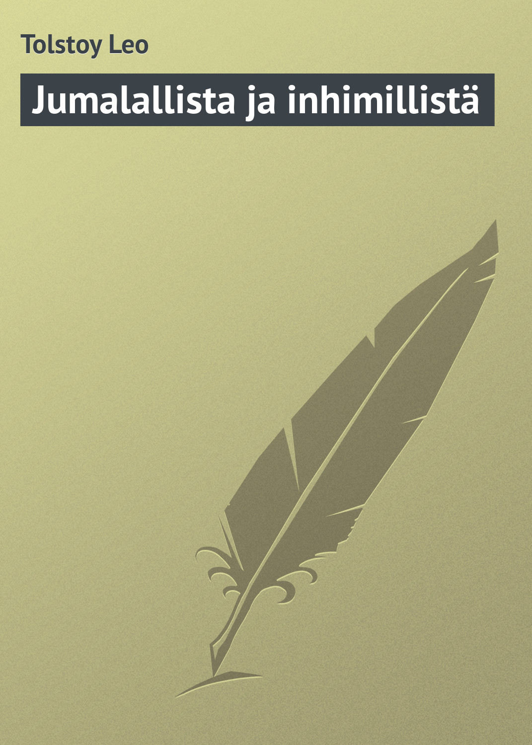 Обложка книги «Jumalallista ja inhimillistä»