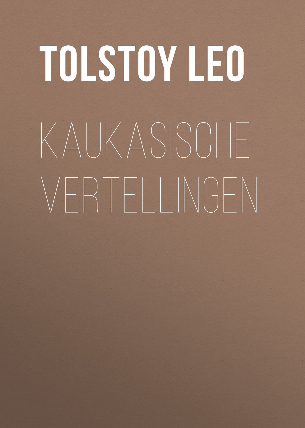 Обложка книги «Kaukasische vertellingen»
