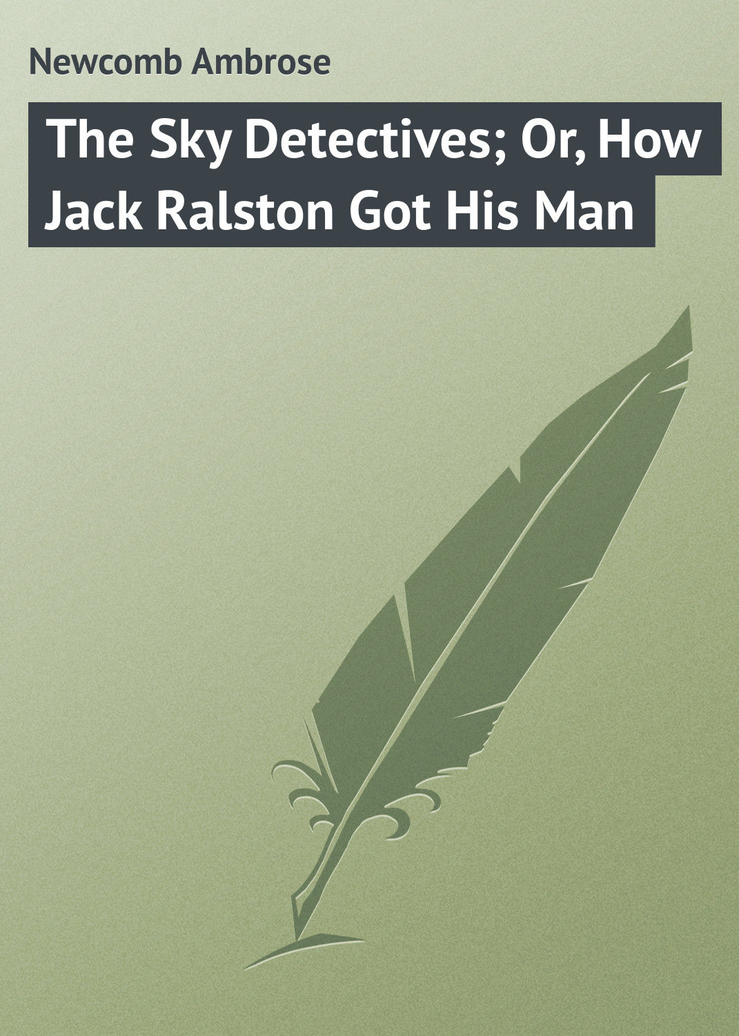 Обложка книги «The Sky Detectives; Or, How Jack Ralston Got His Man»