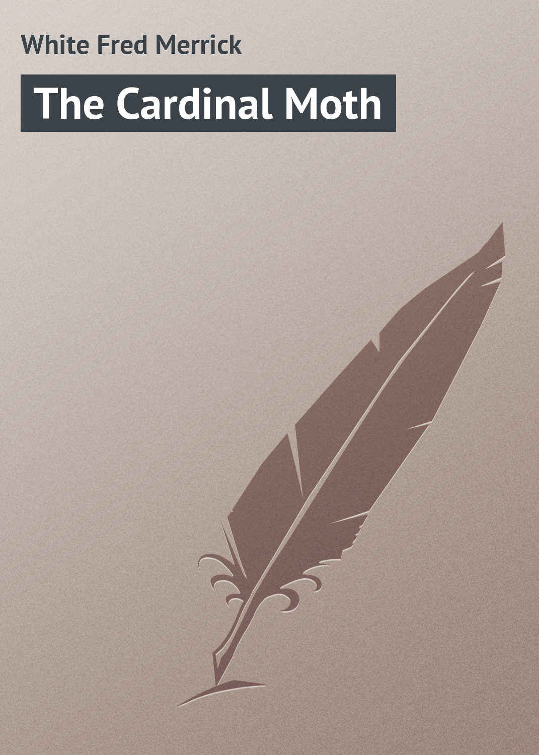 Обложка книги «The Cardinal Moth»