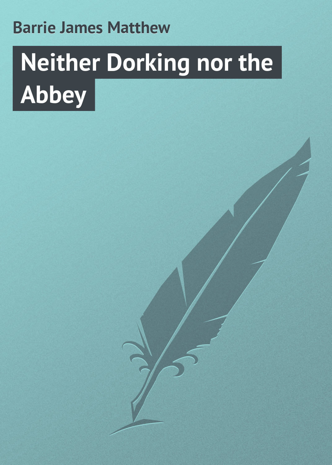 Обложка книги «Neither Dorking nor the Abbey»
