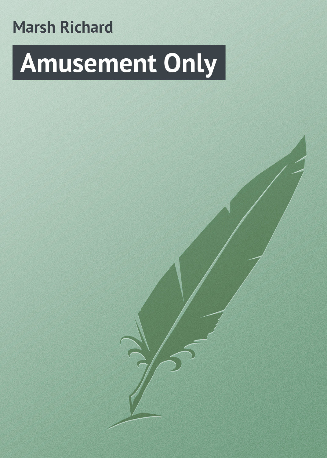 Обложка книги «Amusement Only»