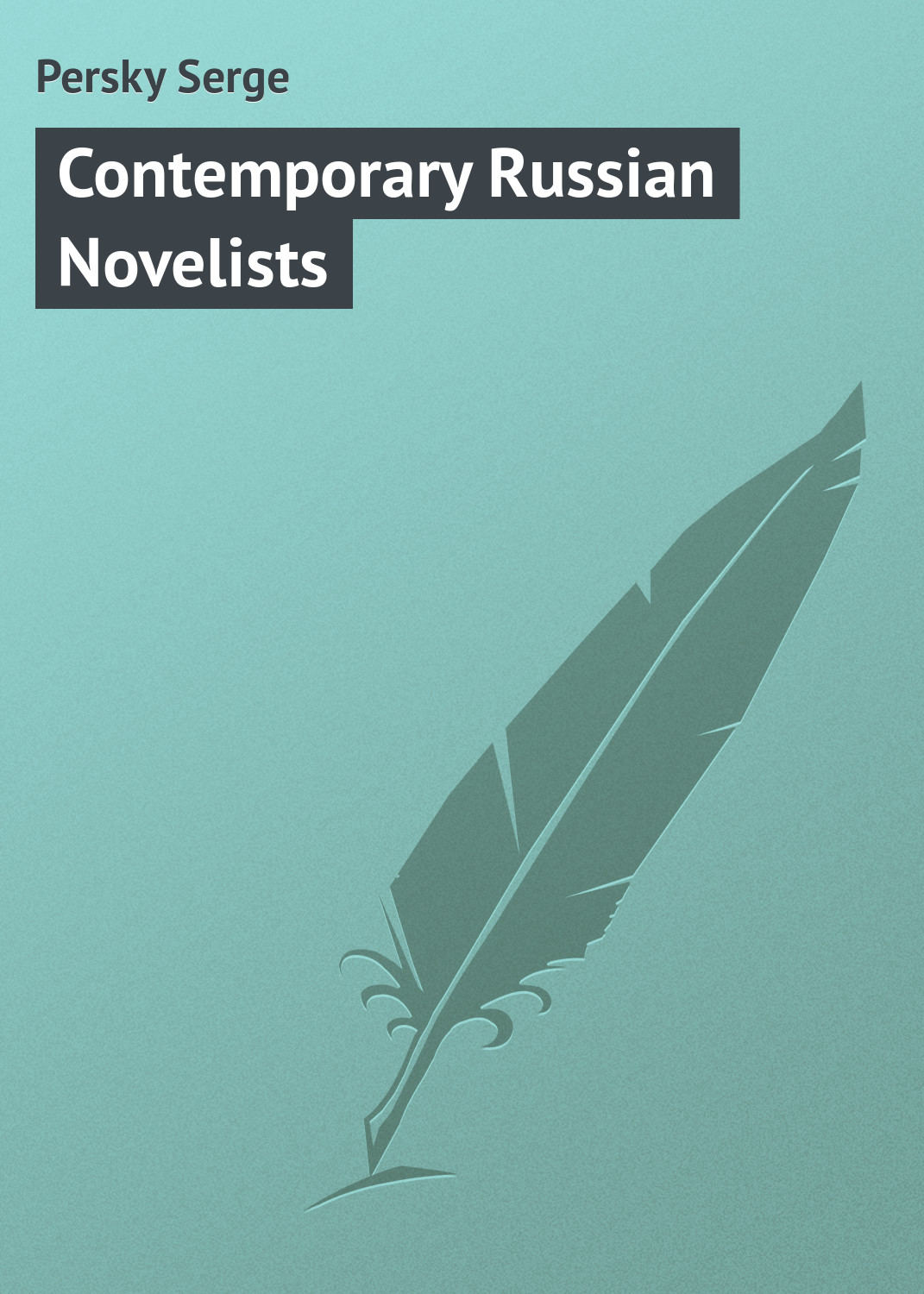 Обложка книги «Contemporary Russian Novelists»