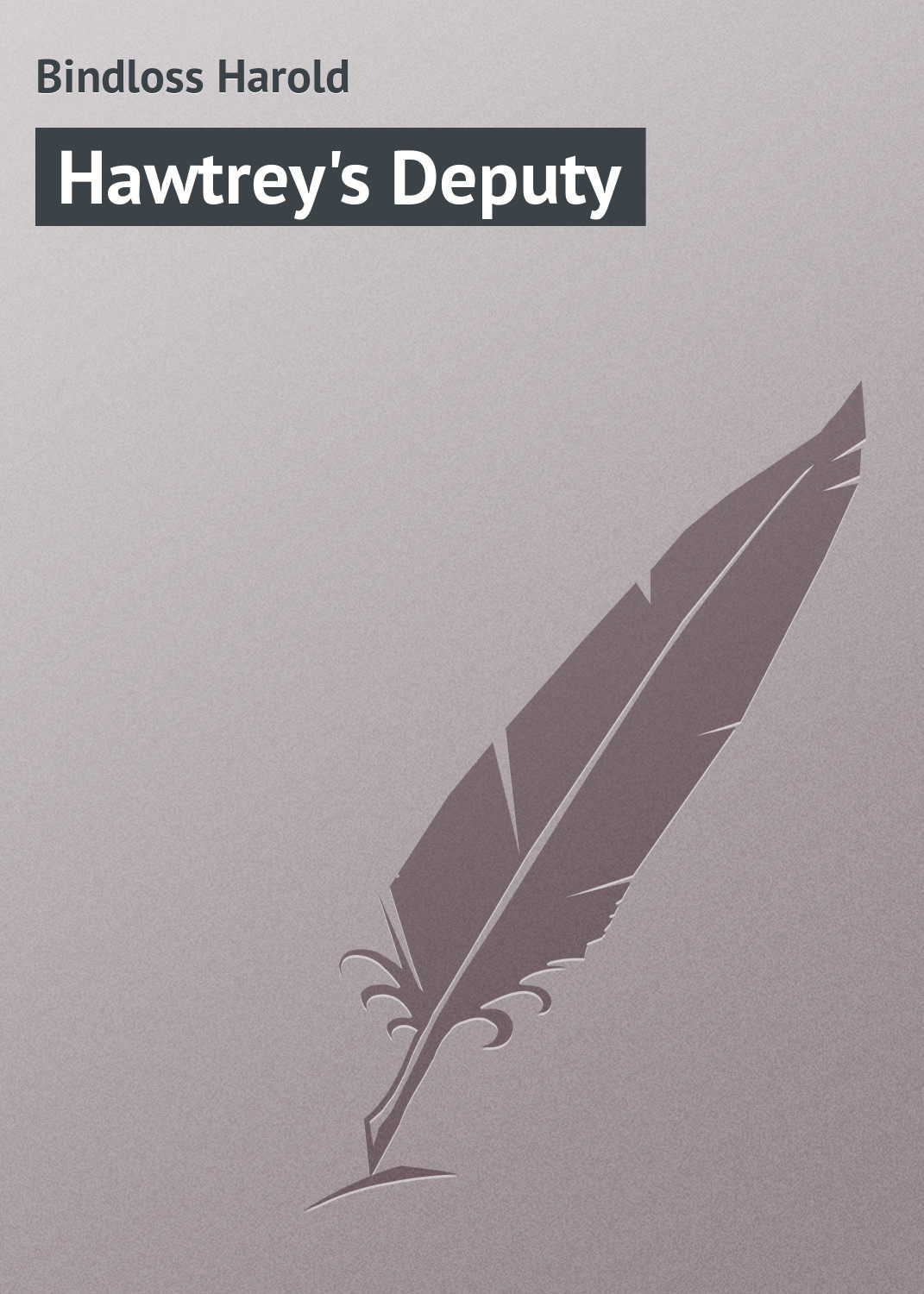 Обложка книги «Hawtrey's Deputy»