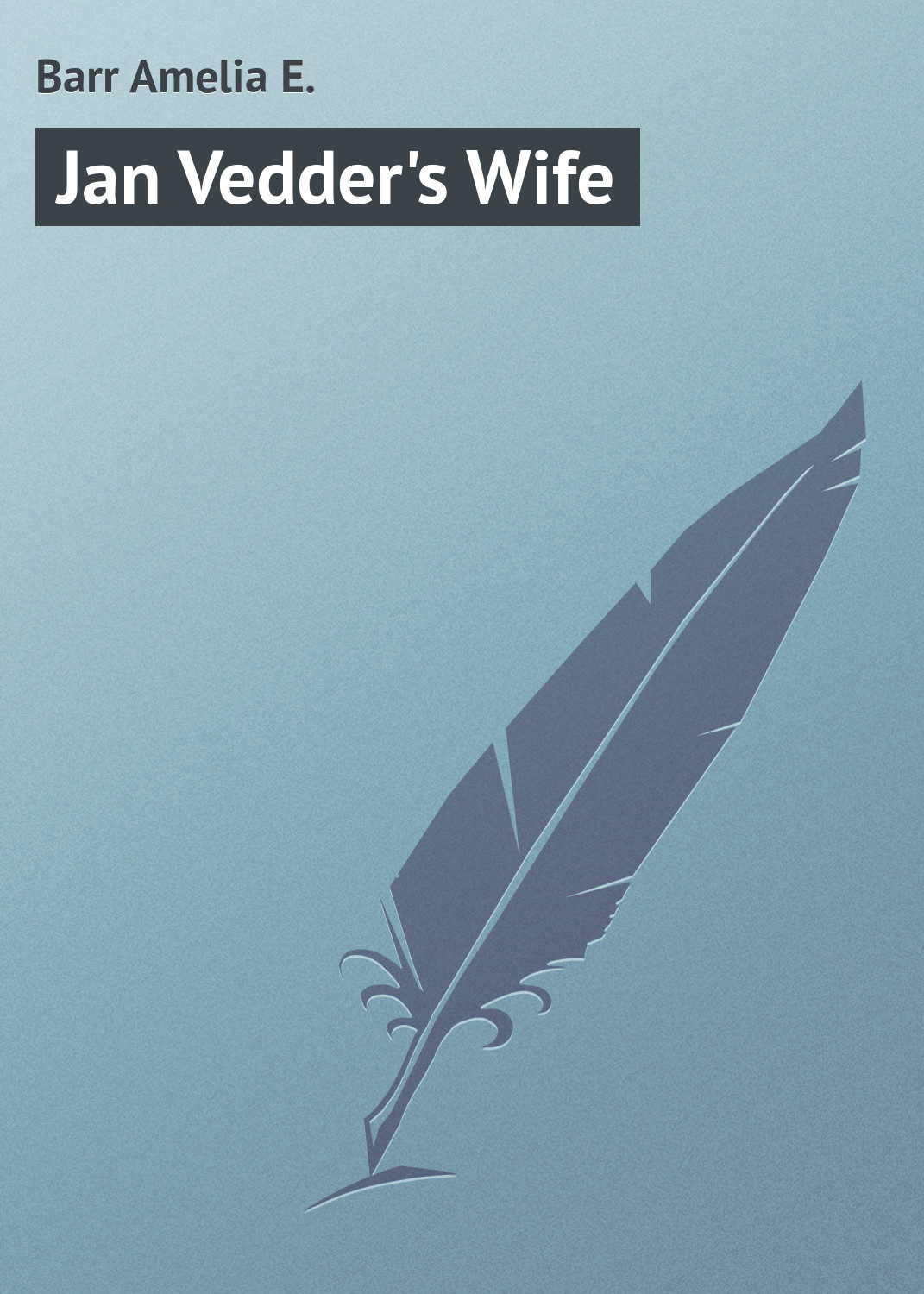 Обложка книги «Jan Vedder's Wife»