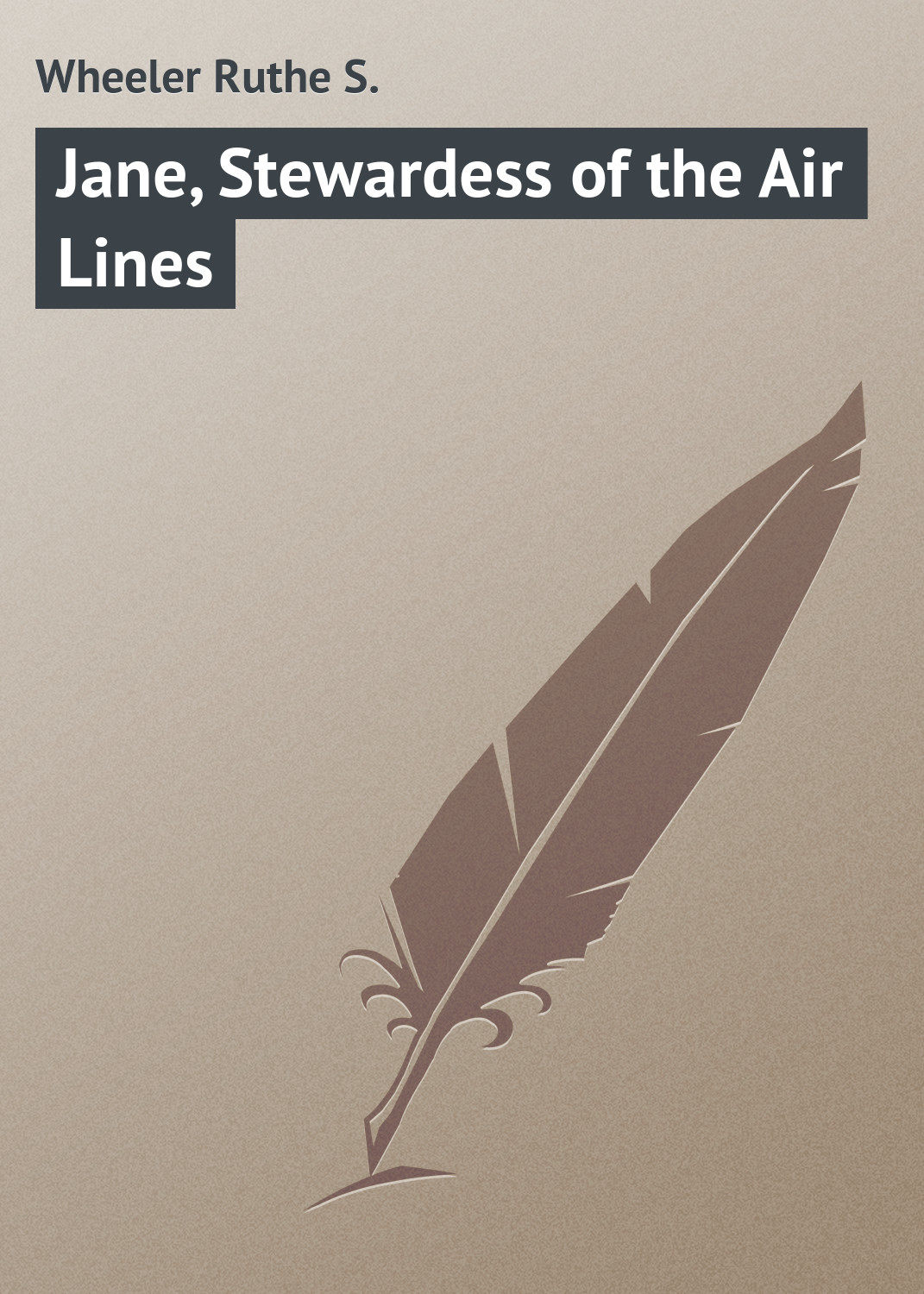 Обложка книги «Jane, Stewardess of the Air Lines»