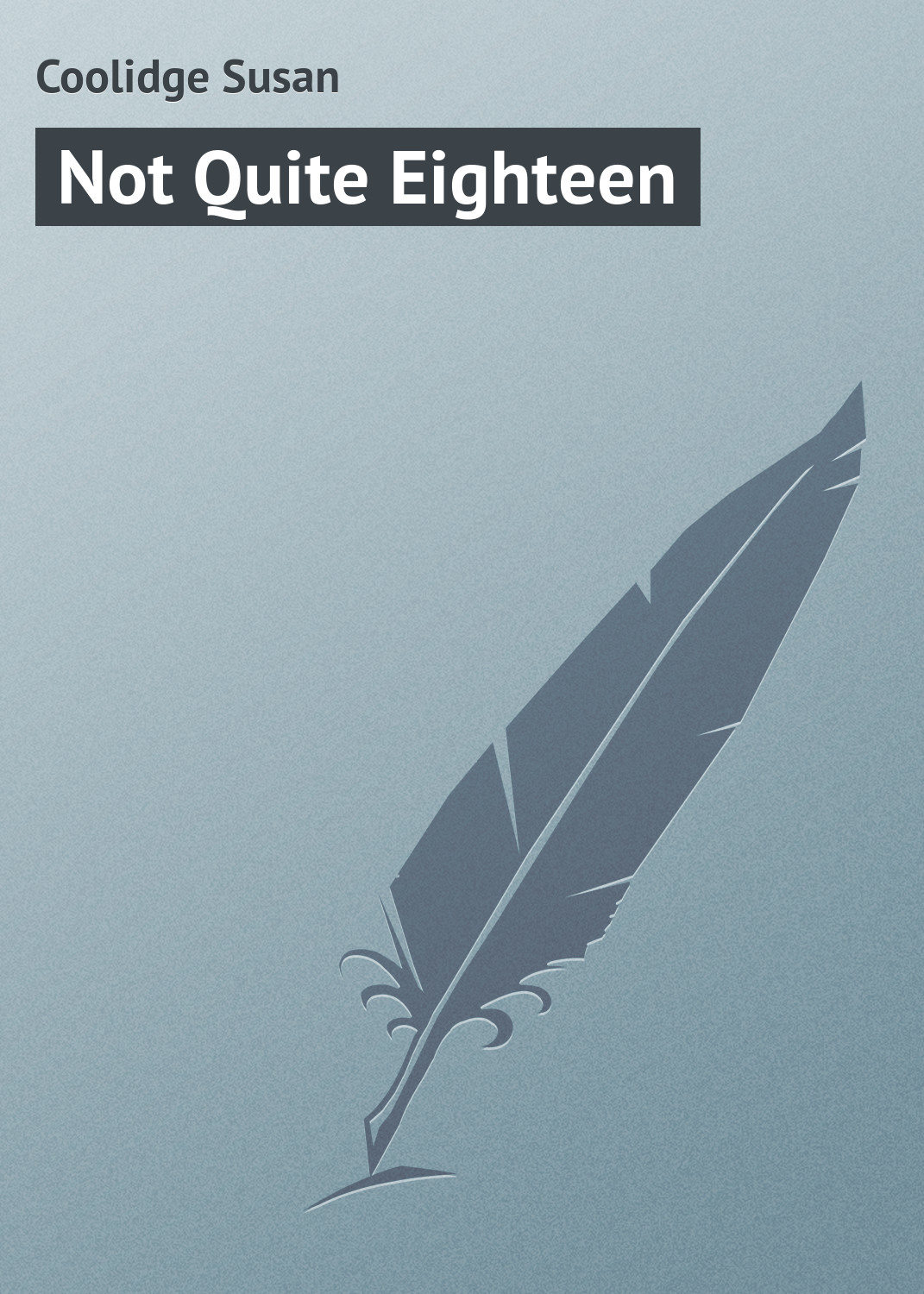 Обложка книги «Not Quite Eighteen»