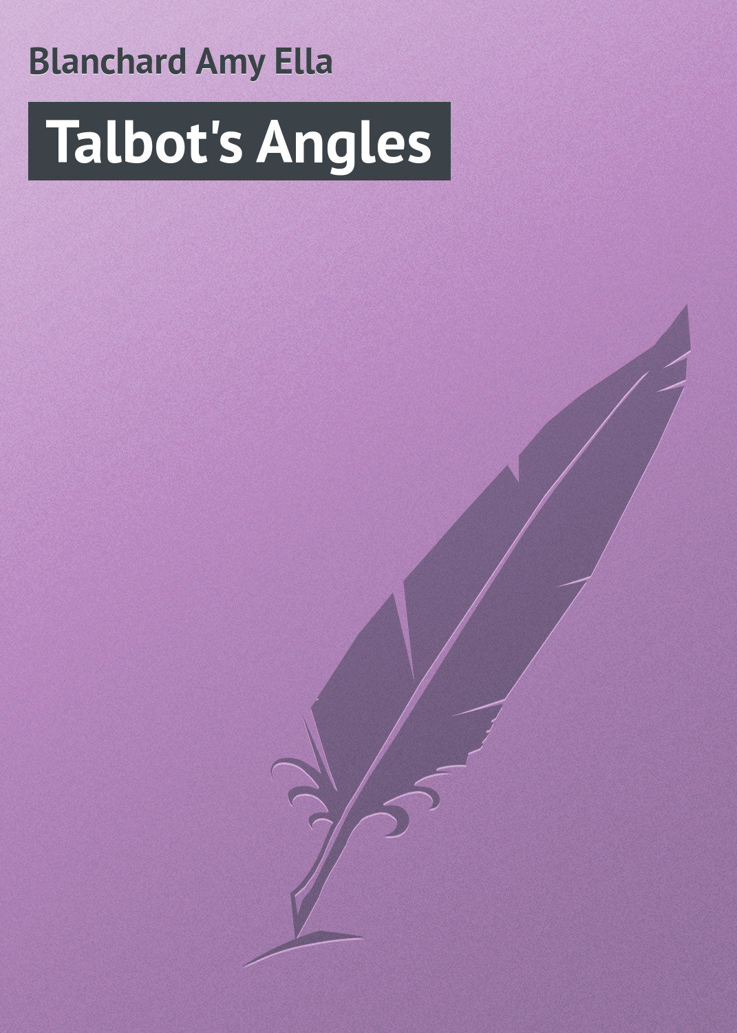 Обложка книги «Talbot's Angles»