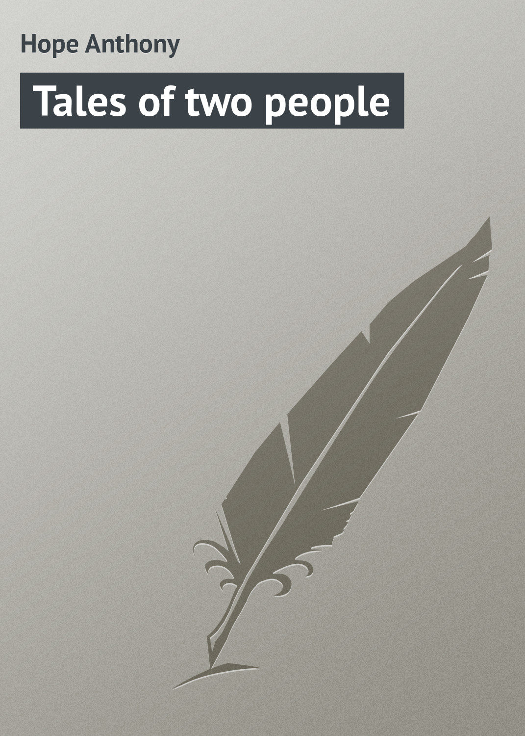 Обложка книги «Tales of two people»