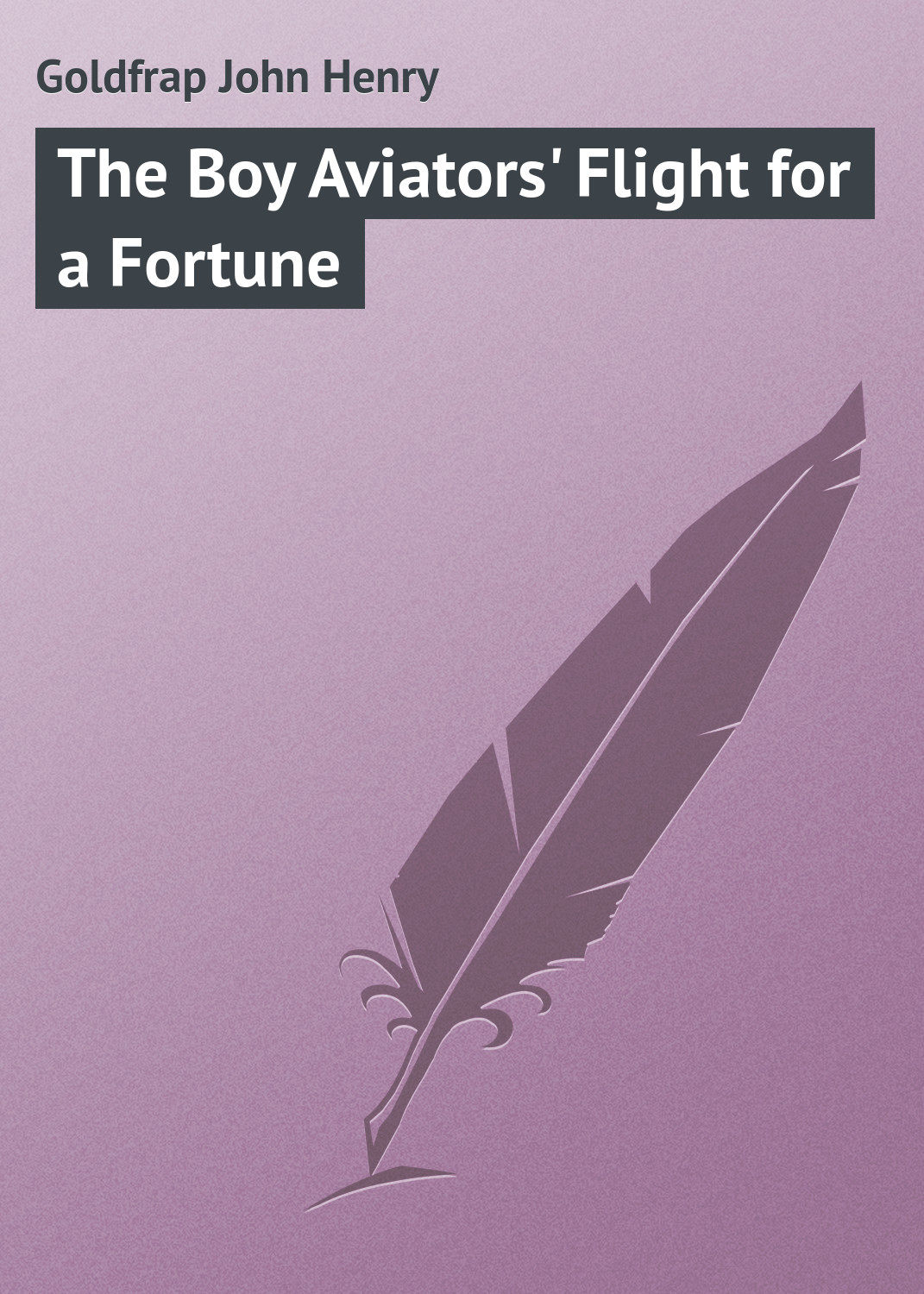 Обложка книги «The Boy Aviators' Flight for a Fortune»