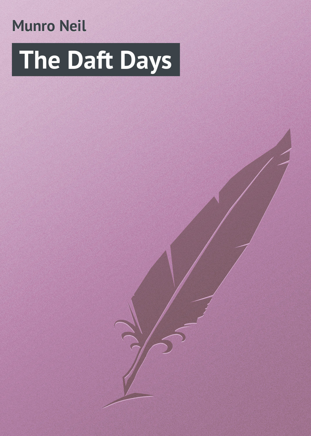 Обложка книги «The Daft Days»