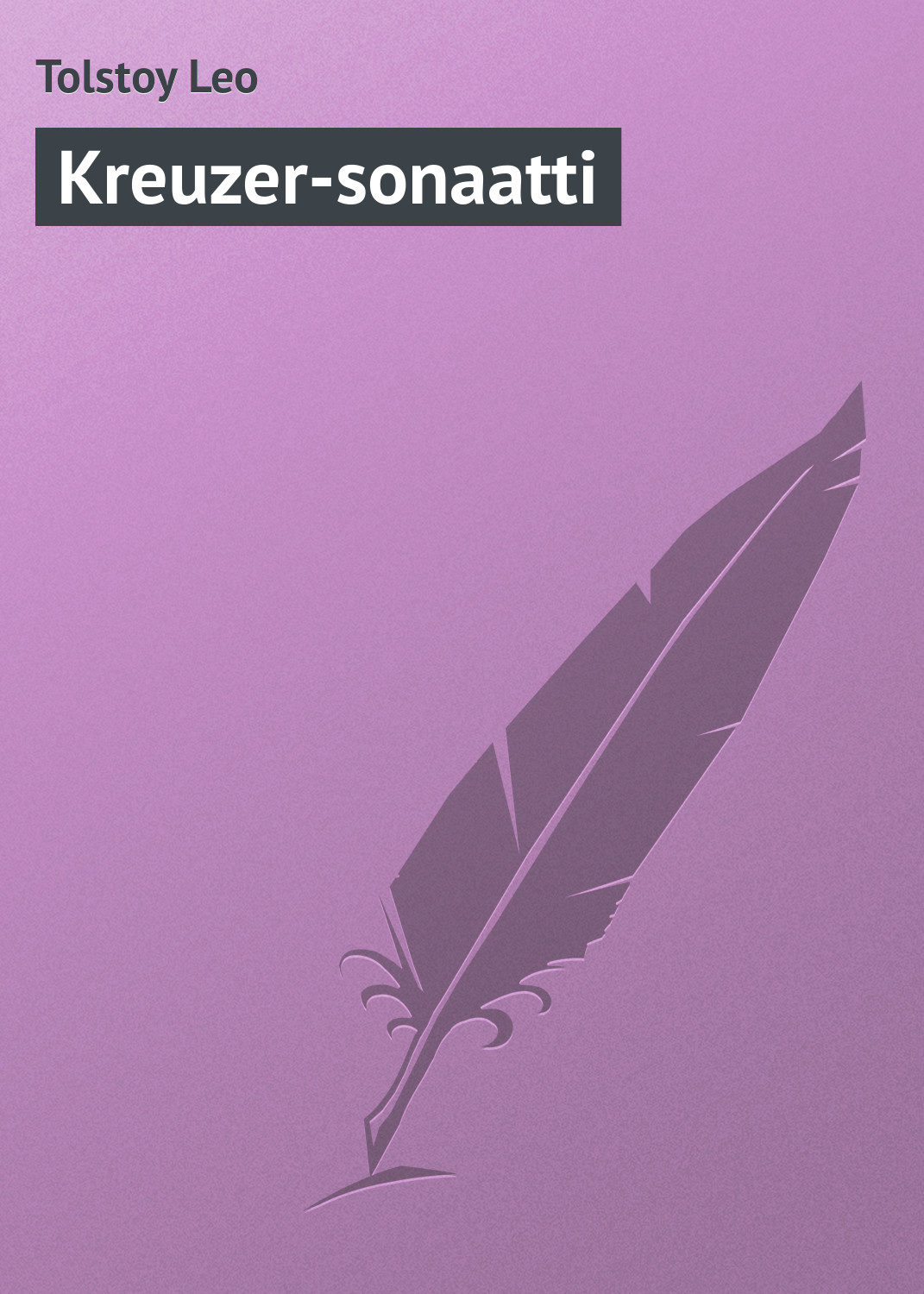 Обложка книги «Kreuzer-sonaatti»