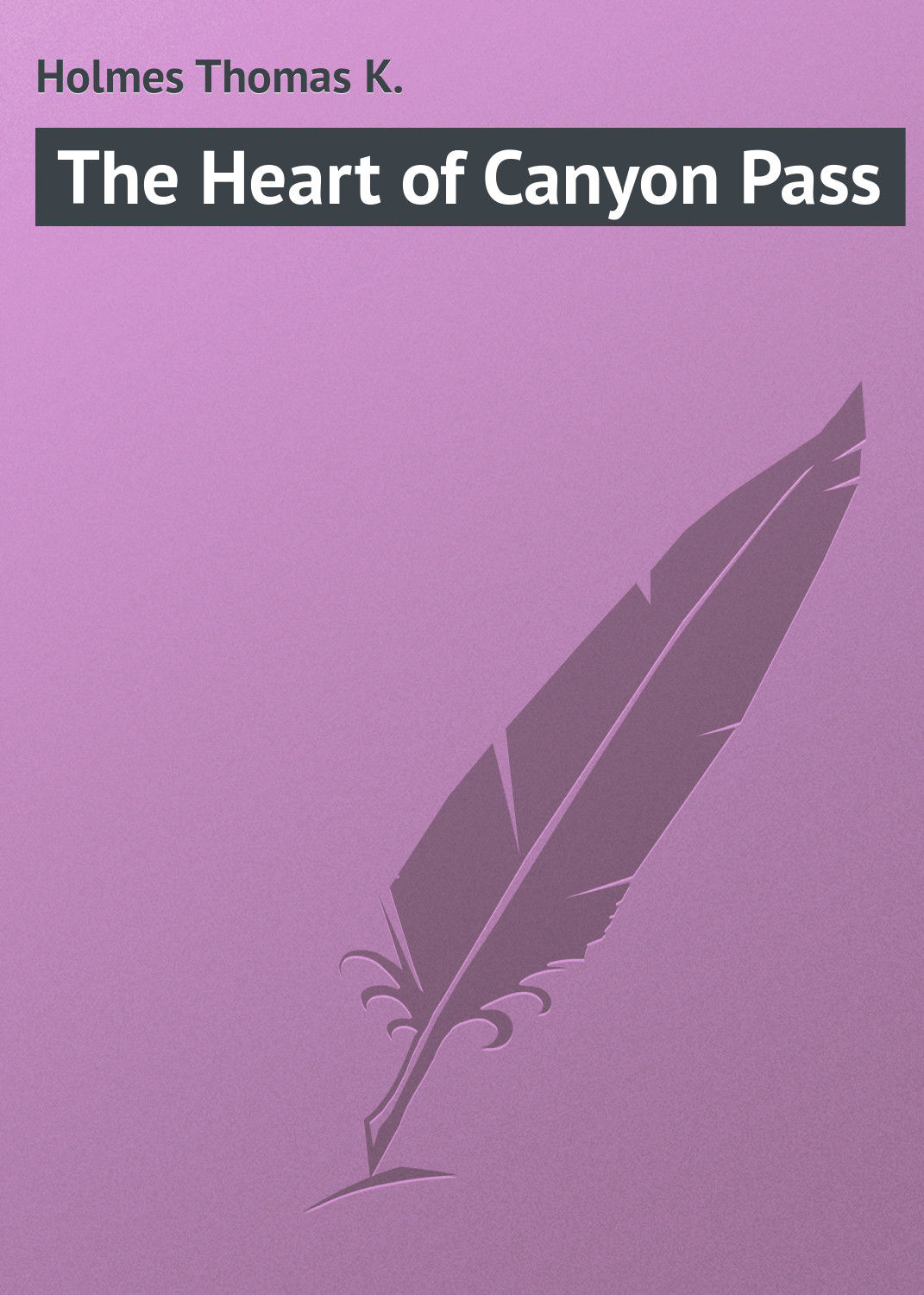 Обложка книги «The Heart of Canyon Pass»