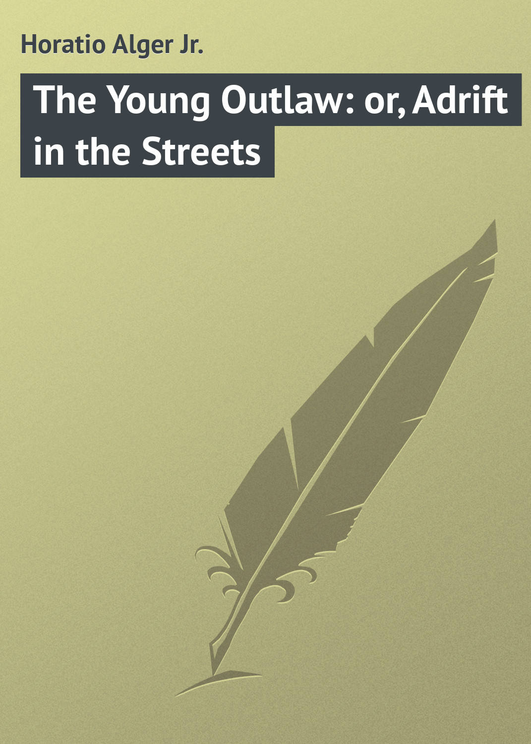 Обложка книги «The Young Outlaw: or, Adrift in the Streets»