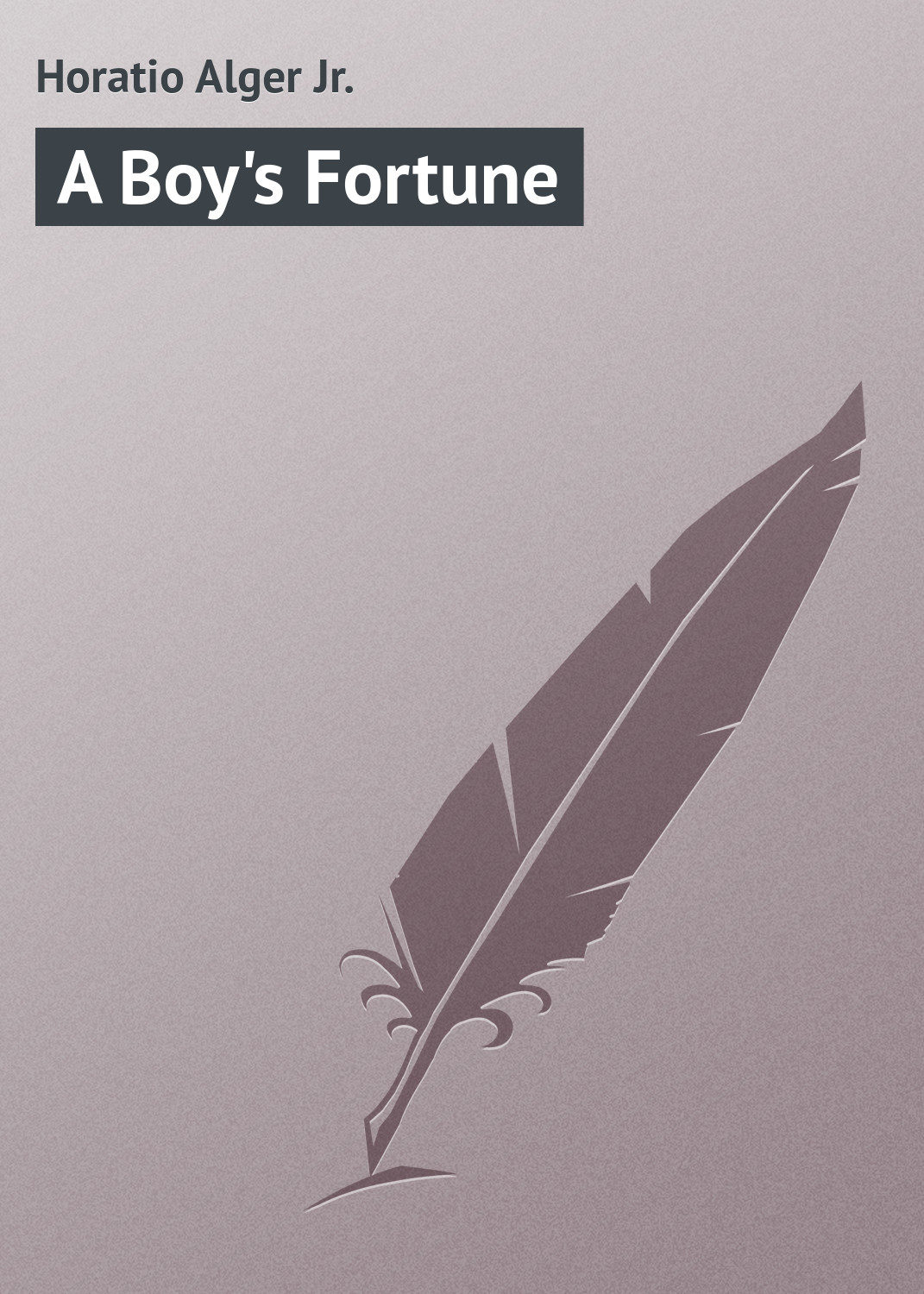 Обложка книги «A Boy's Fortune»