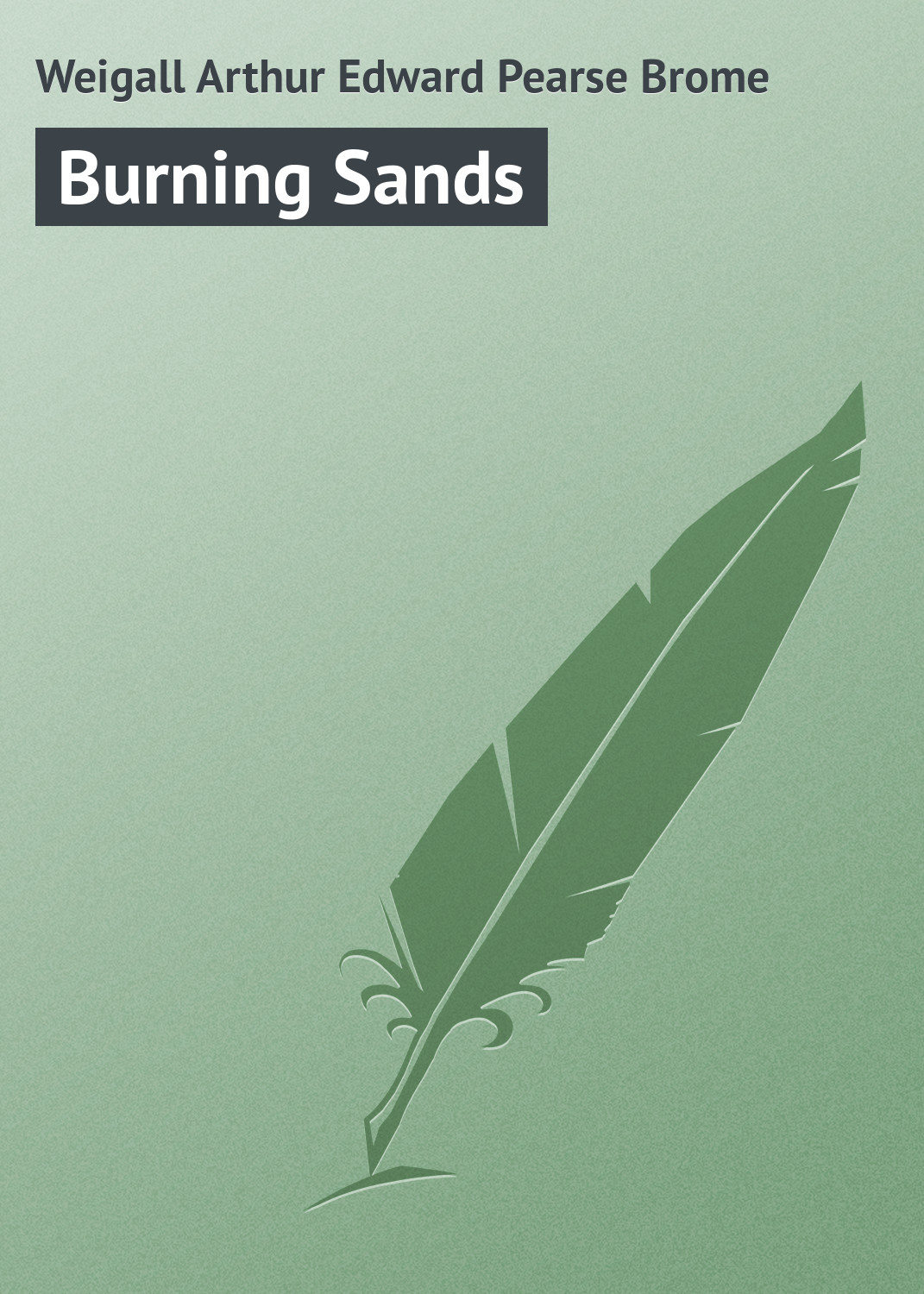 Обложка книги «Burning Sands»