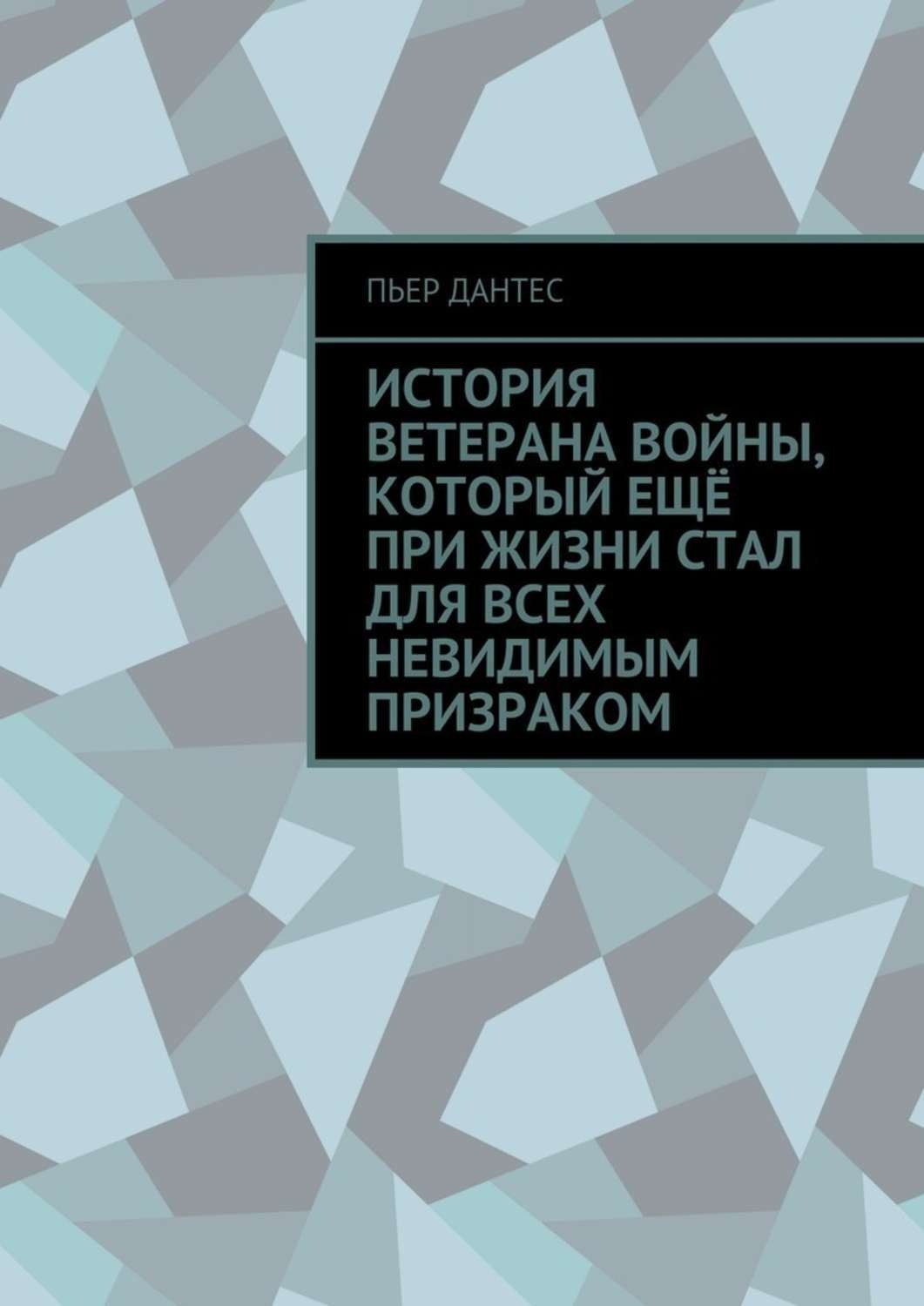 Обложка книги «История ветерана войны, который ещё при жизни стал для всех невидимым призраком»