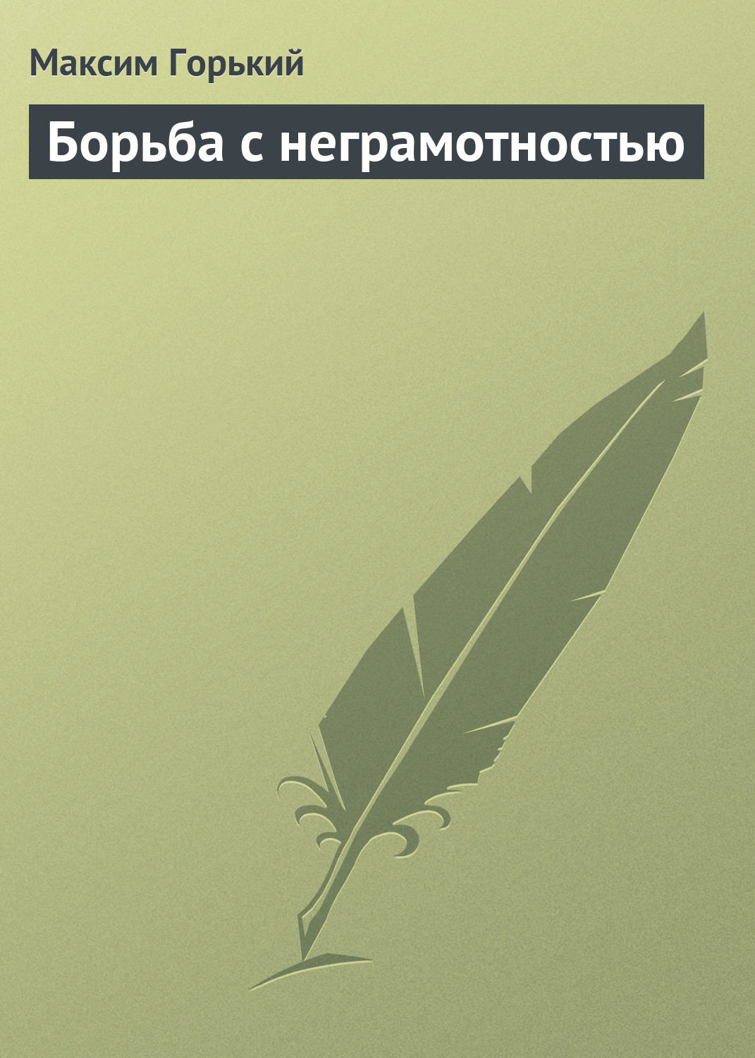 Обложка книги «Борьба с неграмотностью»