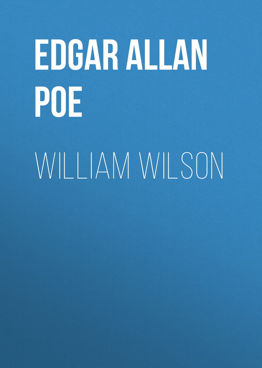 Обложка книги «William Wilson»
